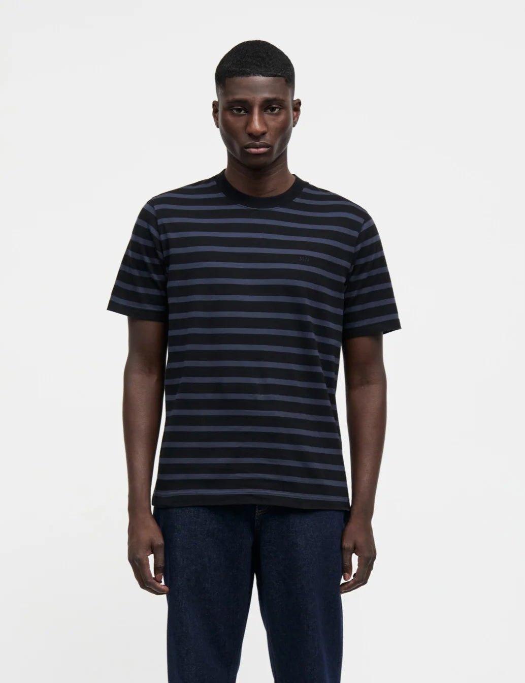 STRIPE FRODE T-SHIRT - PARISIAN NIGHT/BLACK