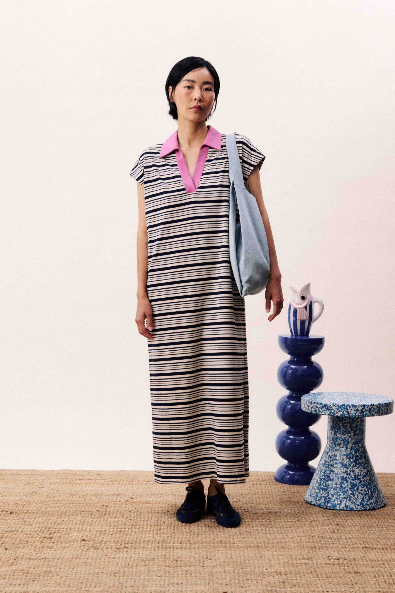 CHACHAYA DRESS - BLUE MARINE