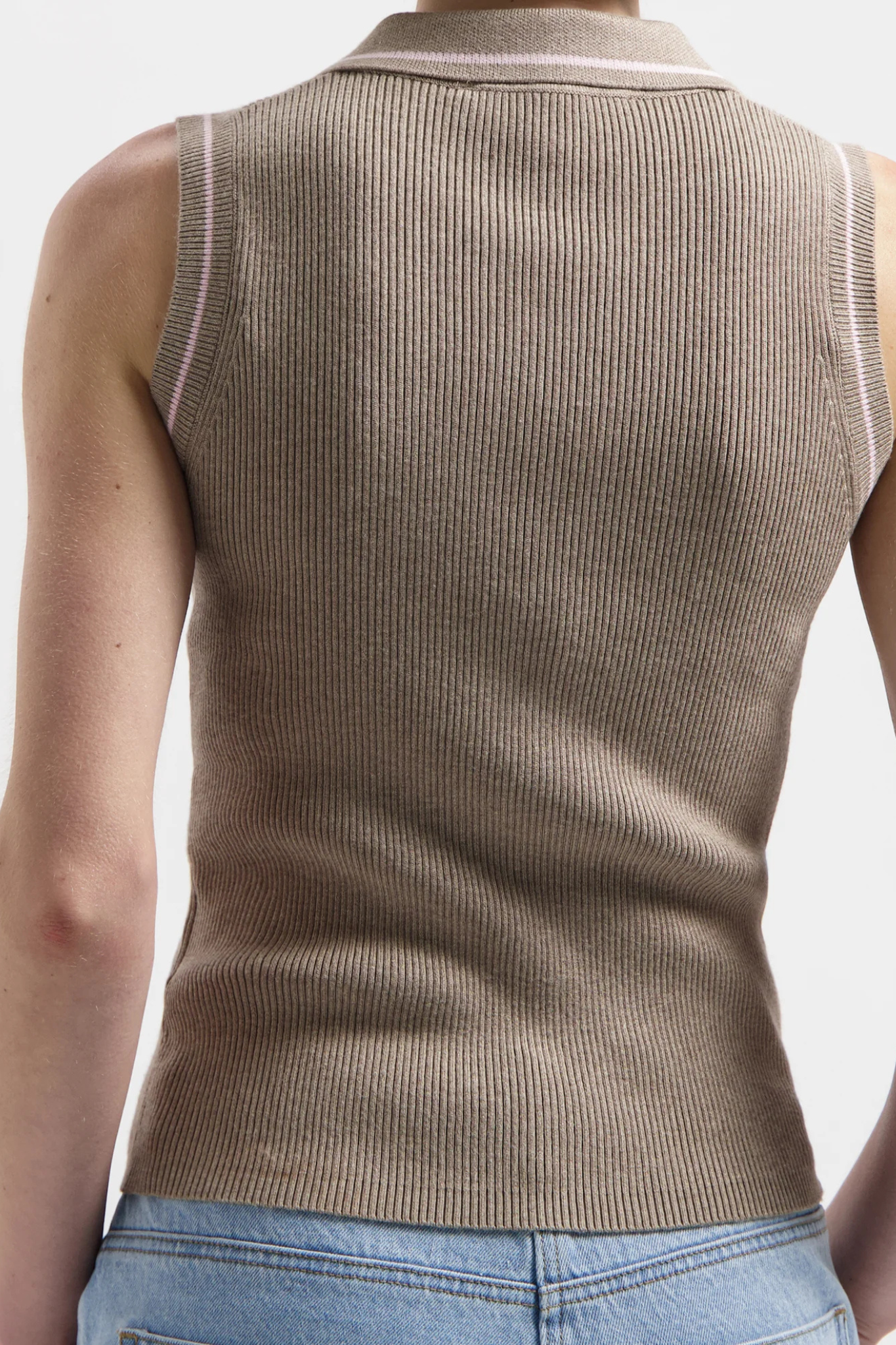 JILL SL POLO KNIT - SAND
