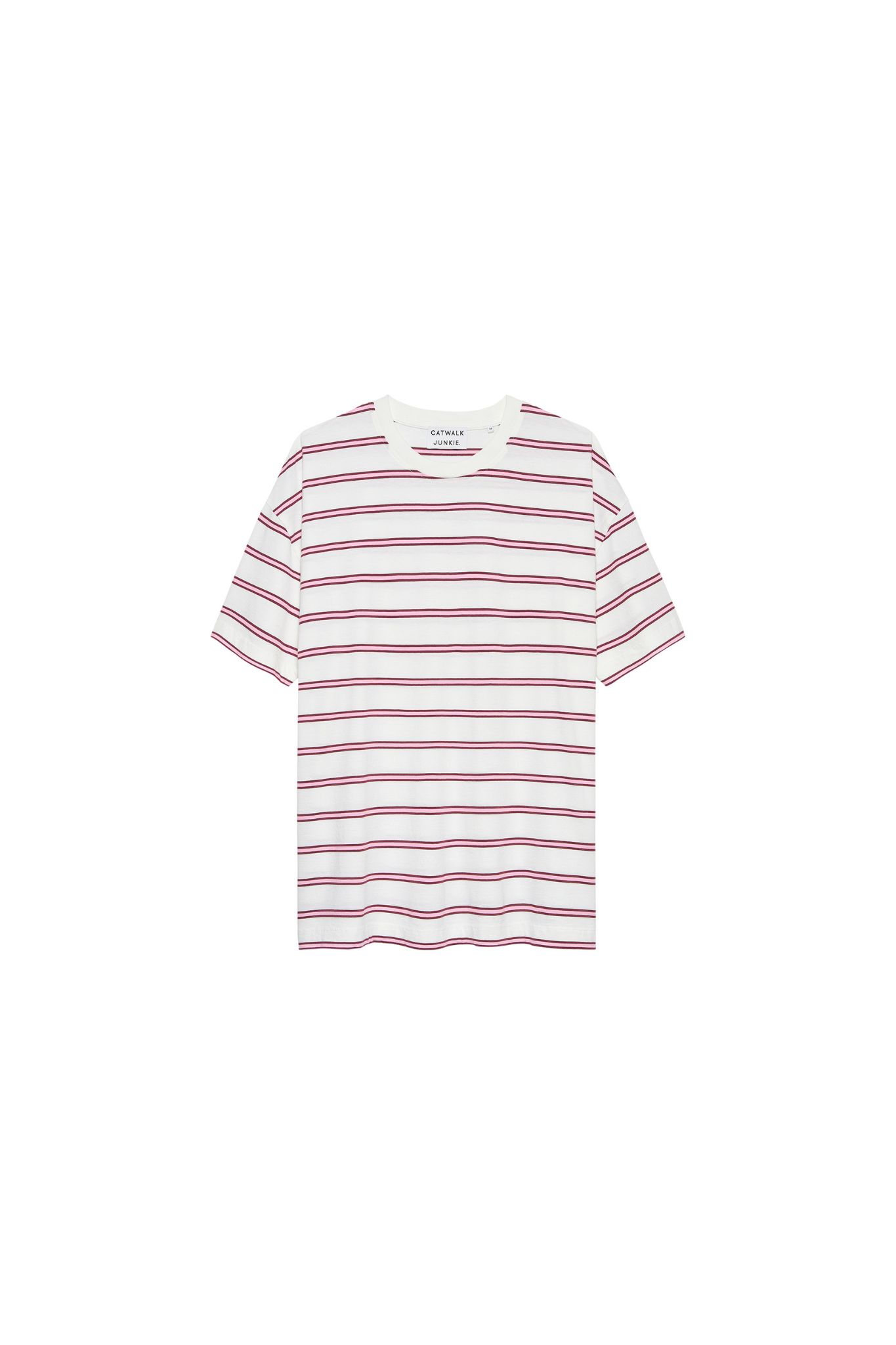 OVERSIZED STRIPED T-SHIRT - ROSEBLOOM