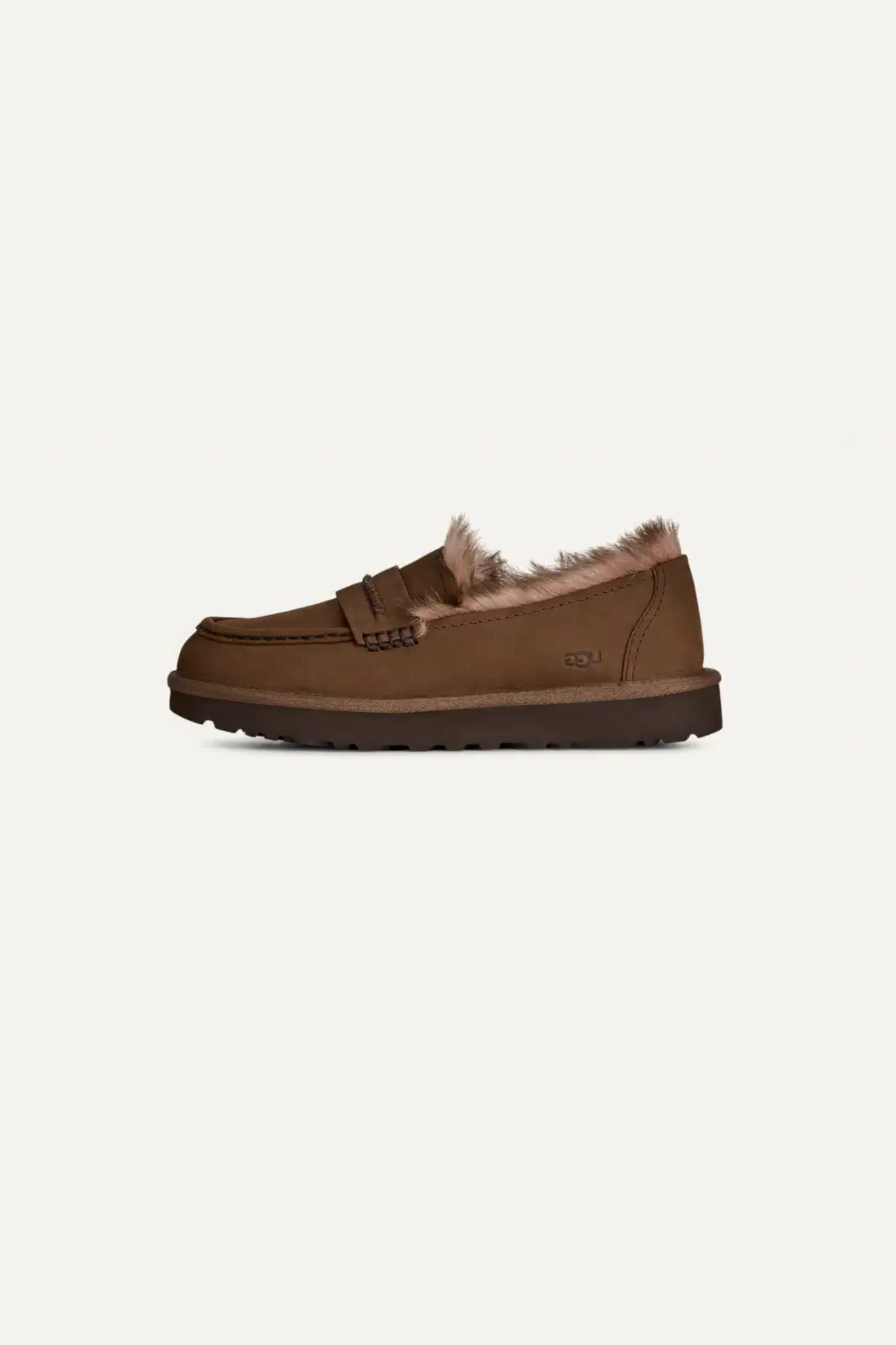 ELLIS NUBUCK LOAFER WOMEN SHOES - DARK CHESTNUT