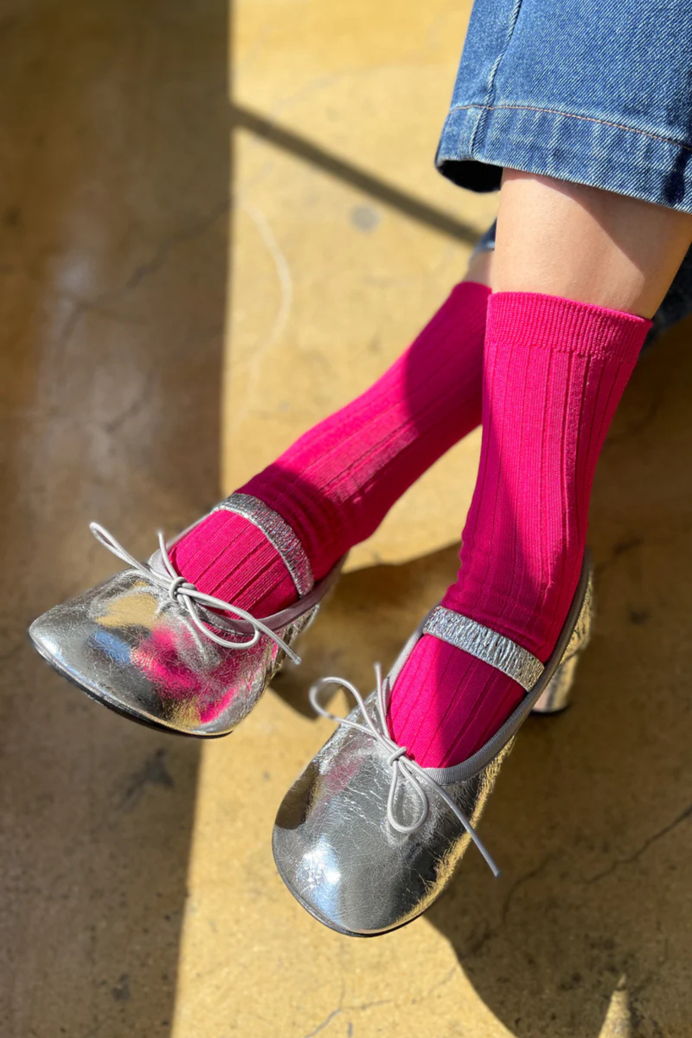 HER SOCKS MC COTTON - FUCHSIA