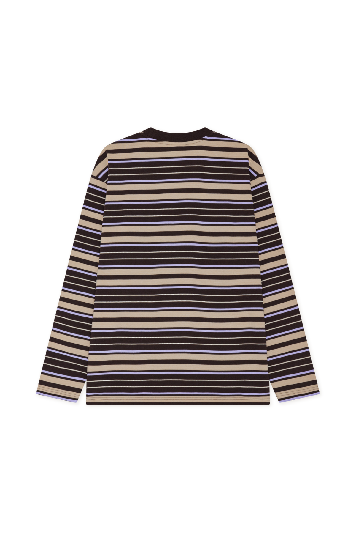 STRIPE LS T-SHIRT - MOLÈ BROWN