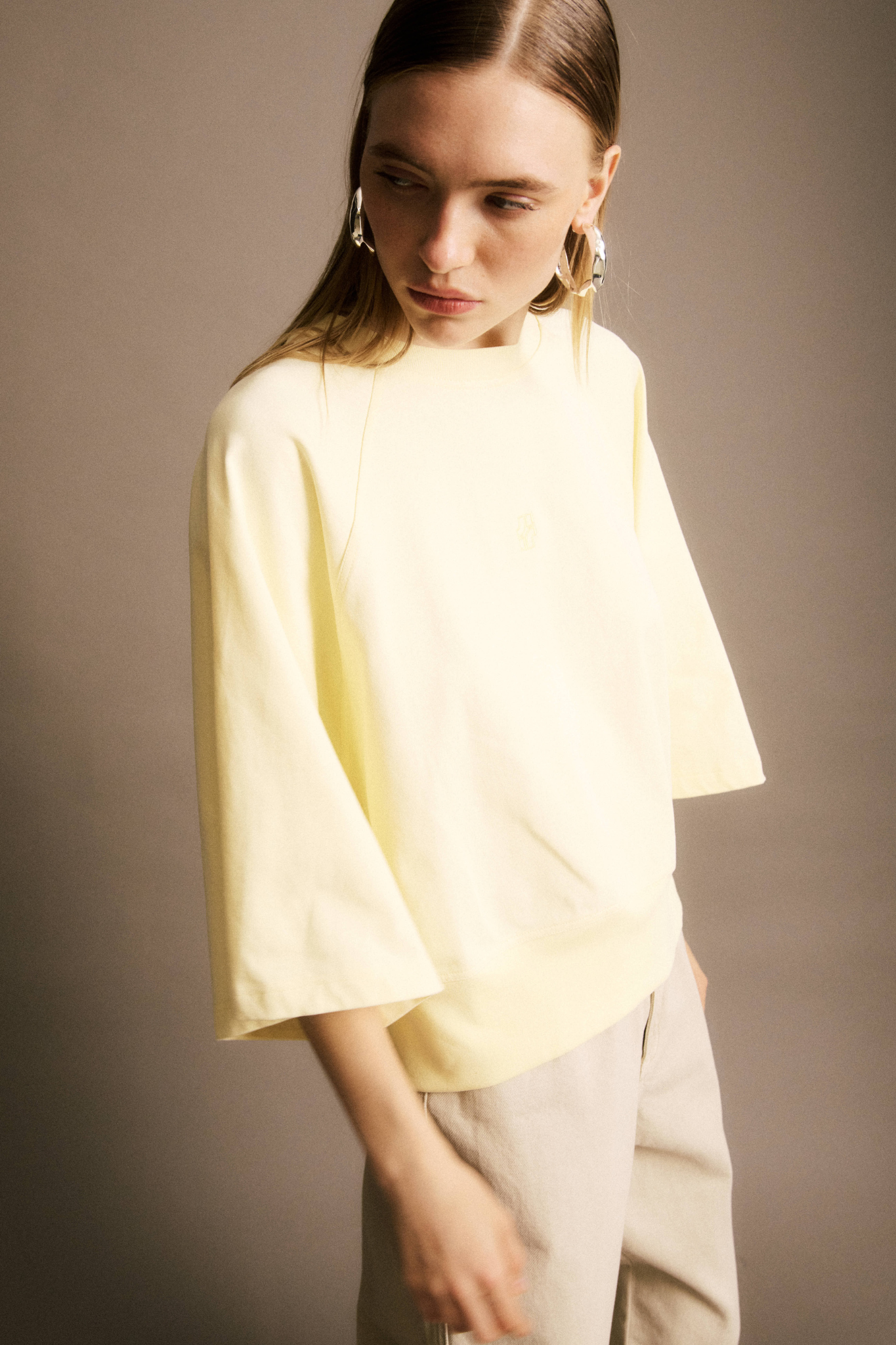 OSCAR T-SHIRT - JAUNE PÂLE