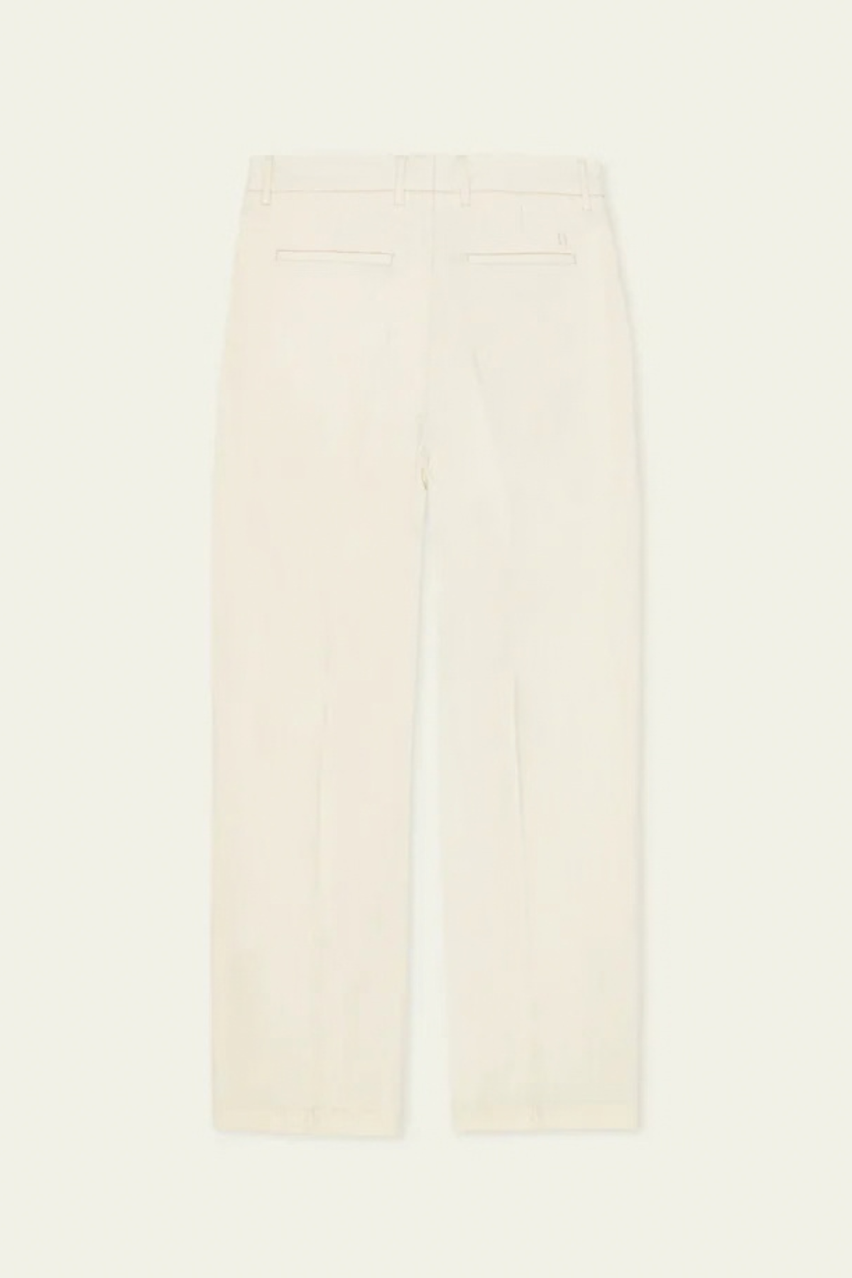 BRUSHED TWILL TAILORED PANTS - IVORY