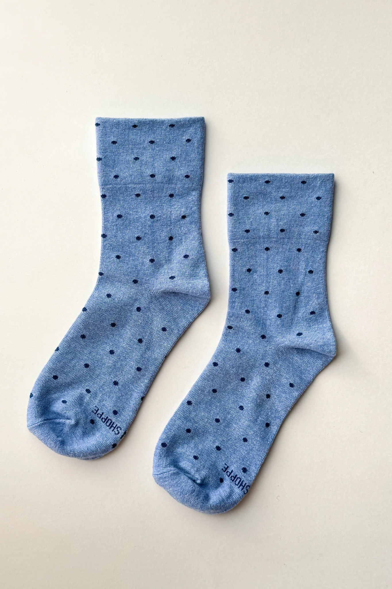 SNEAKER SOCKS - POLKA DOT_BLUE NAVY