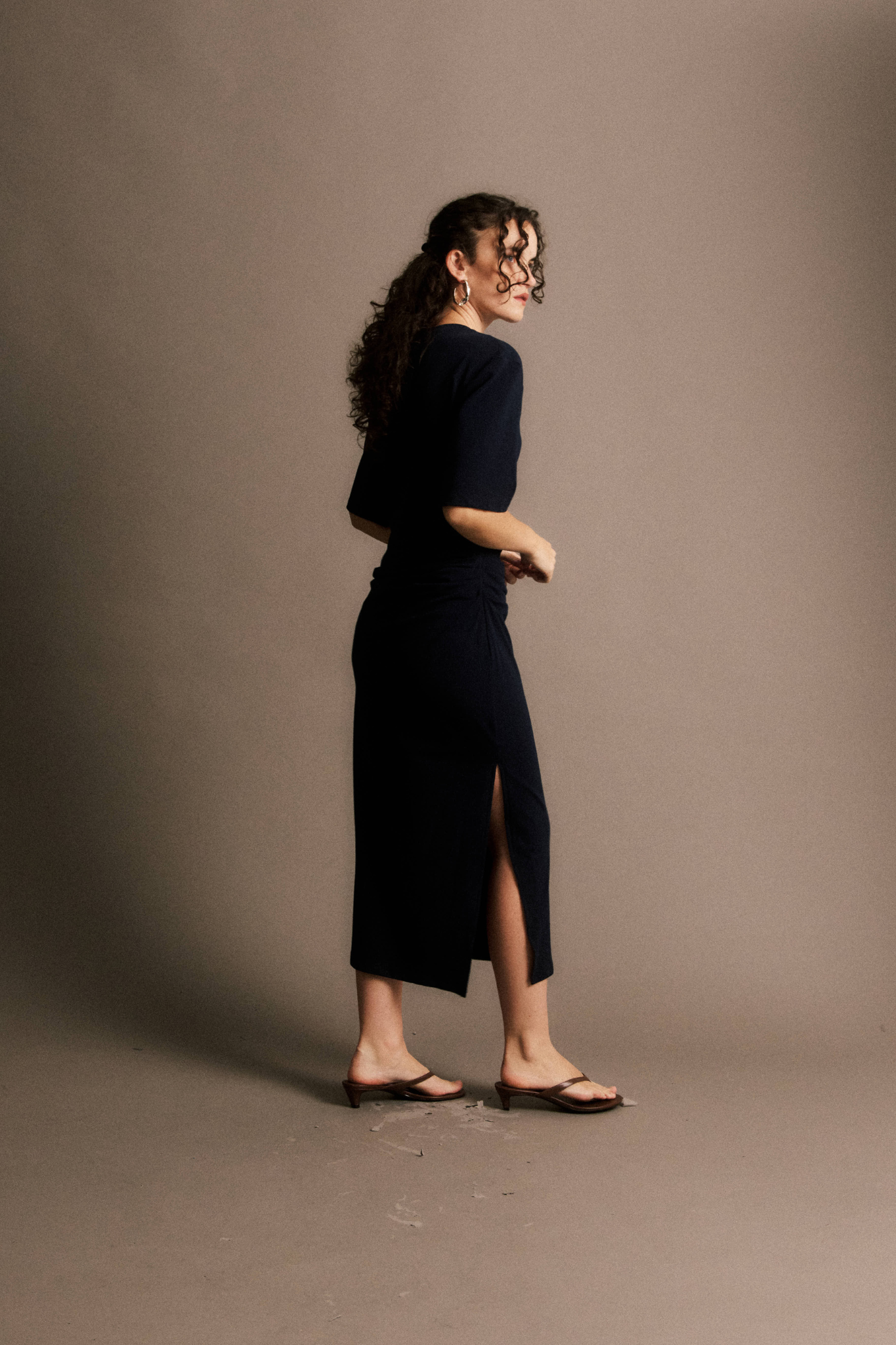 ISIDORE DRESS - BLUE MARINE