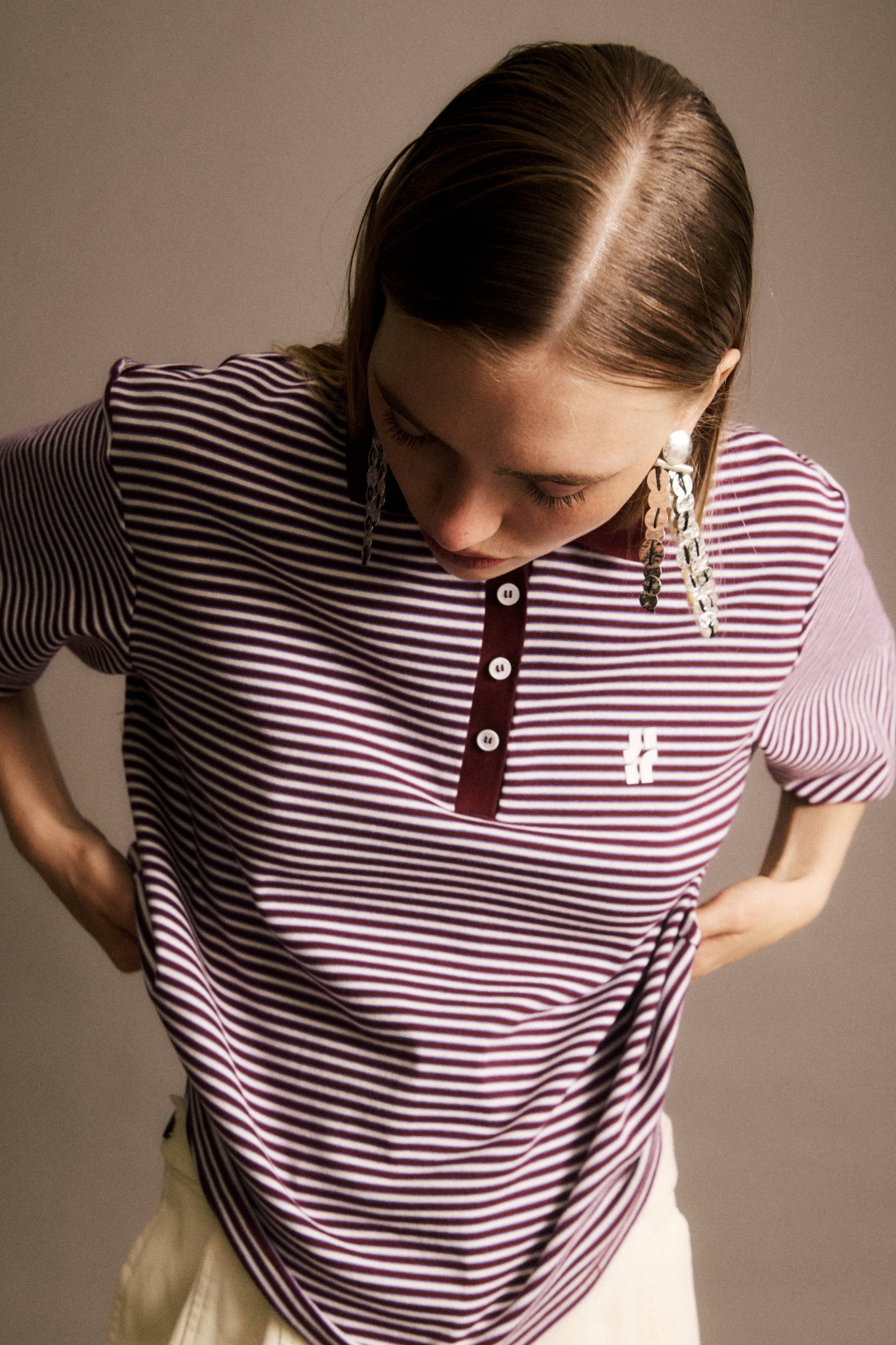 NORBERT POLOSHIRT - BORDEAUX