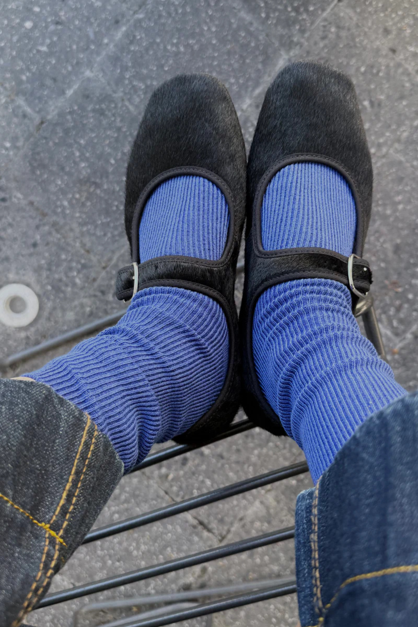 CRISP STEP SOCKS - BLUE