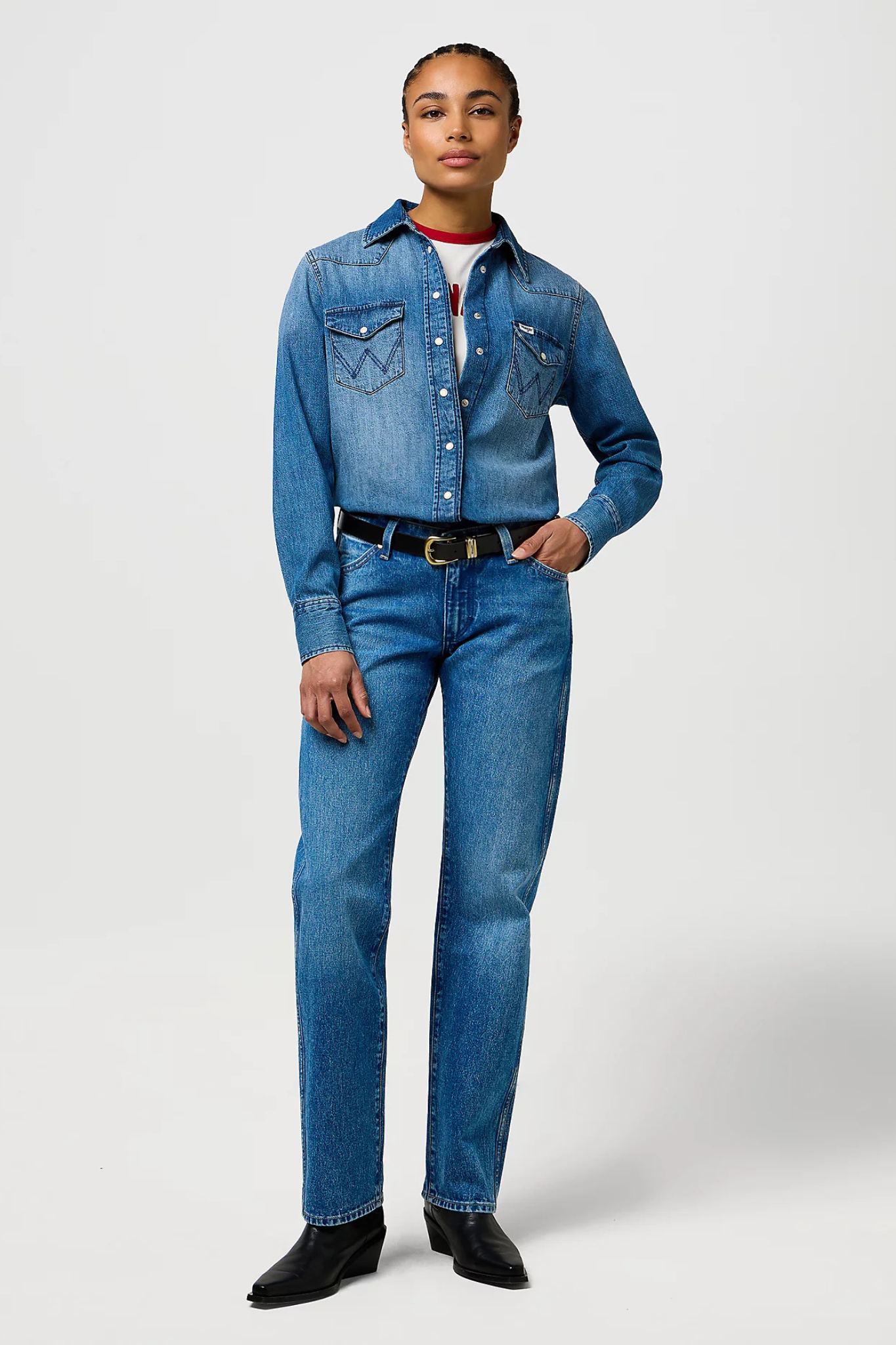 LOW RISE COWBOY JEANS - LASSO LAGOON