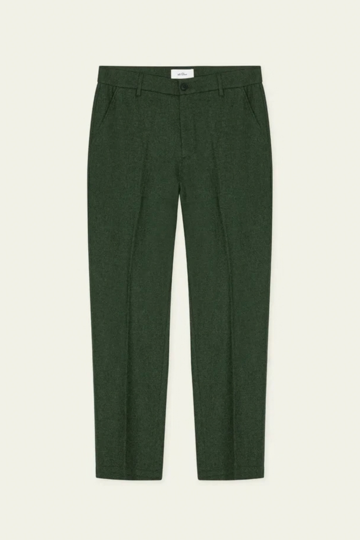 WOOL REG SUIT PANTS - ROSIN GREEN