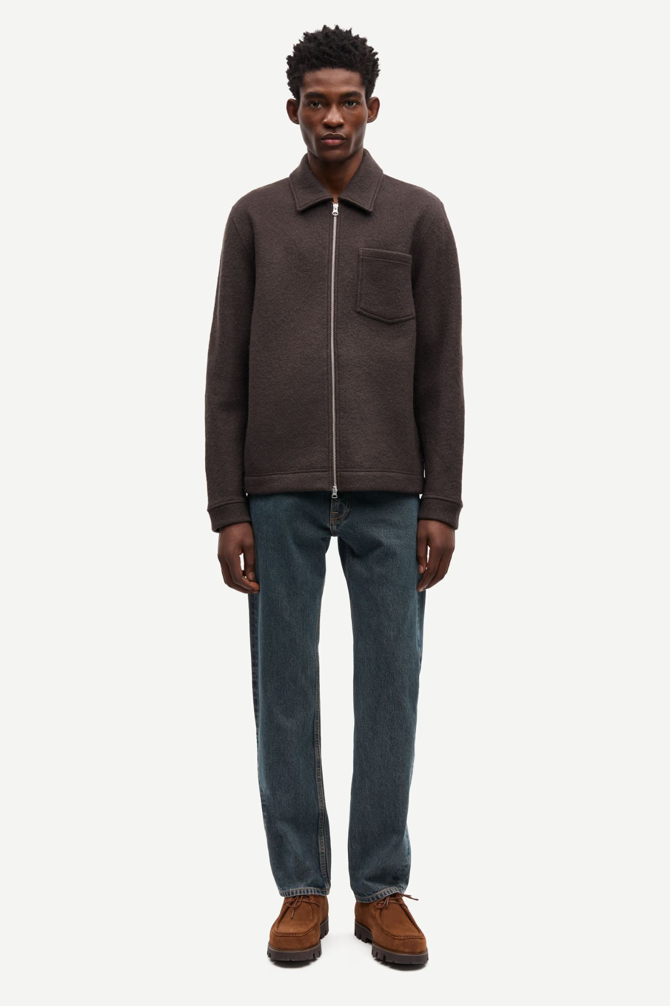 HANNES FULL ZIP - TURKISH COFFEE