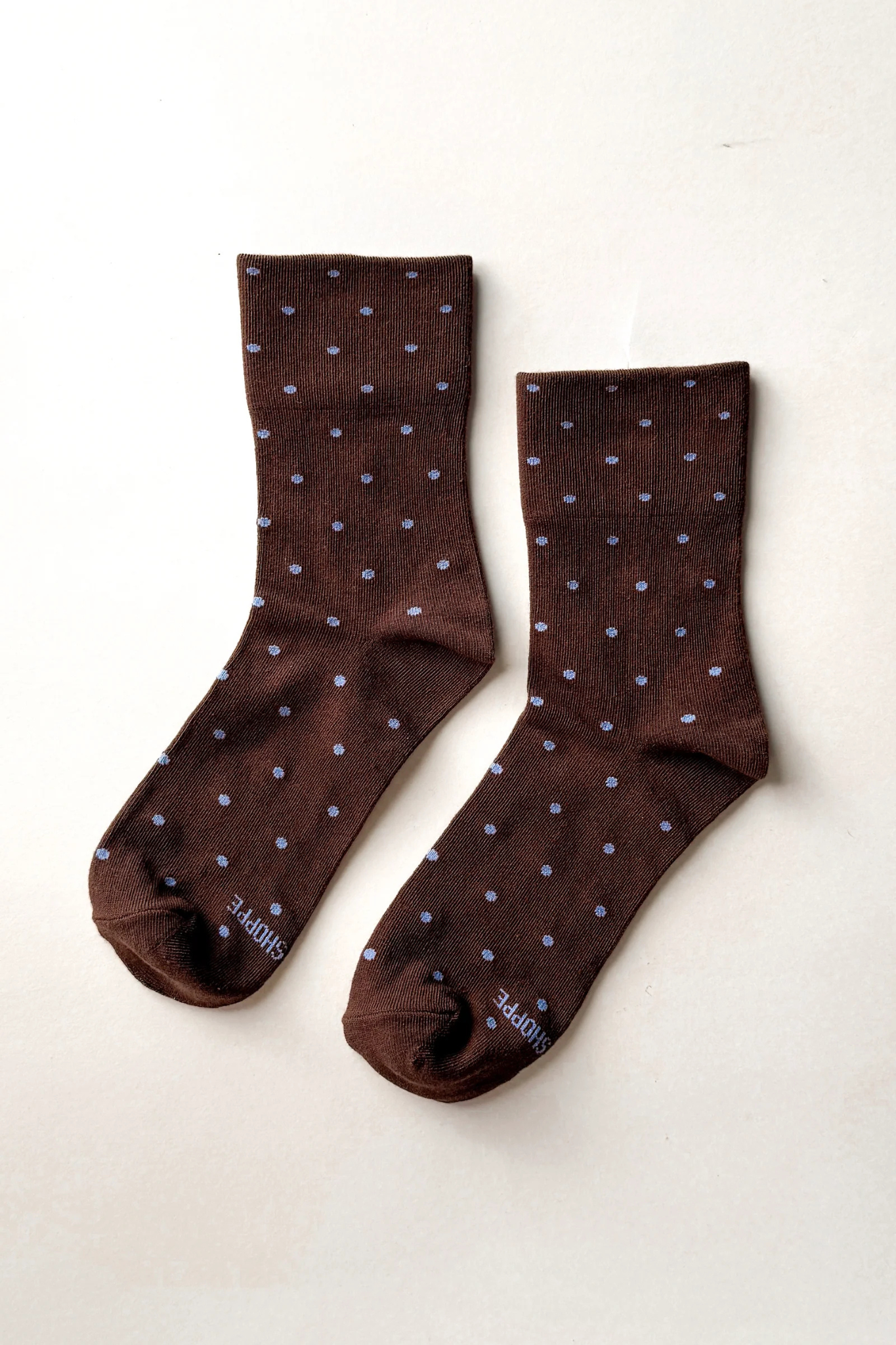 SNEAKER SOCKS - POLKA DOT_CACAO BLUE