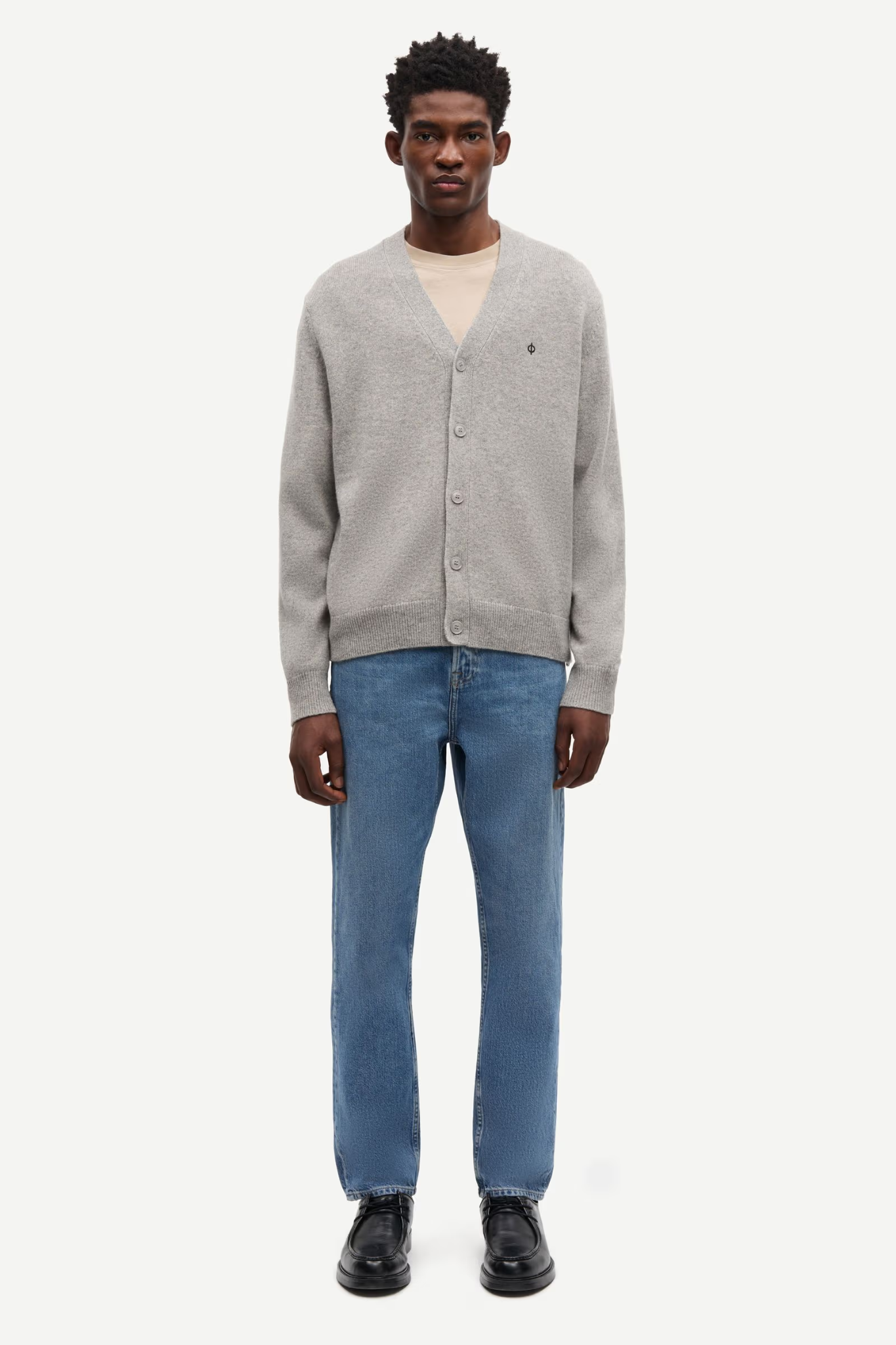 PATRIK CARDIGAN 132 - GREY MEL