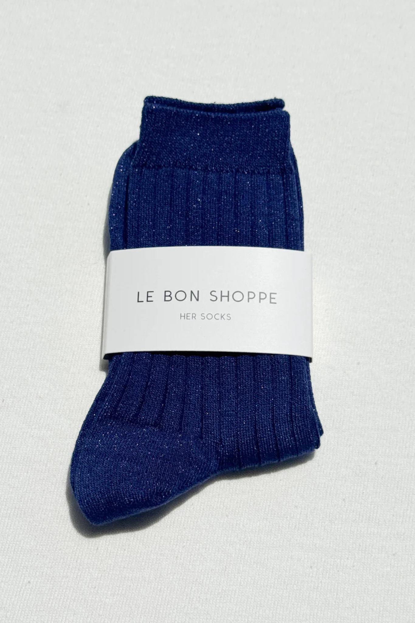 HER SOCKS MODAL LUREX - SAPPHIRE GLITTER