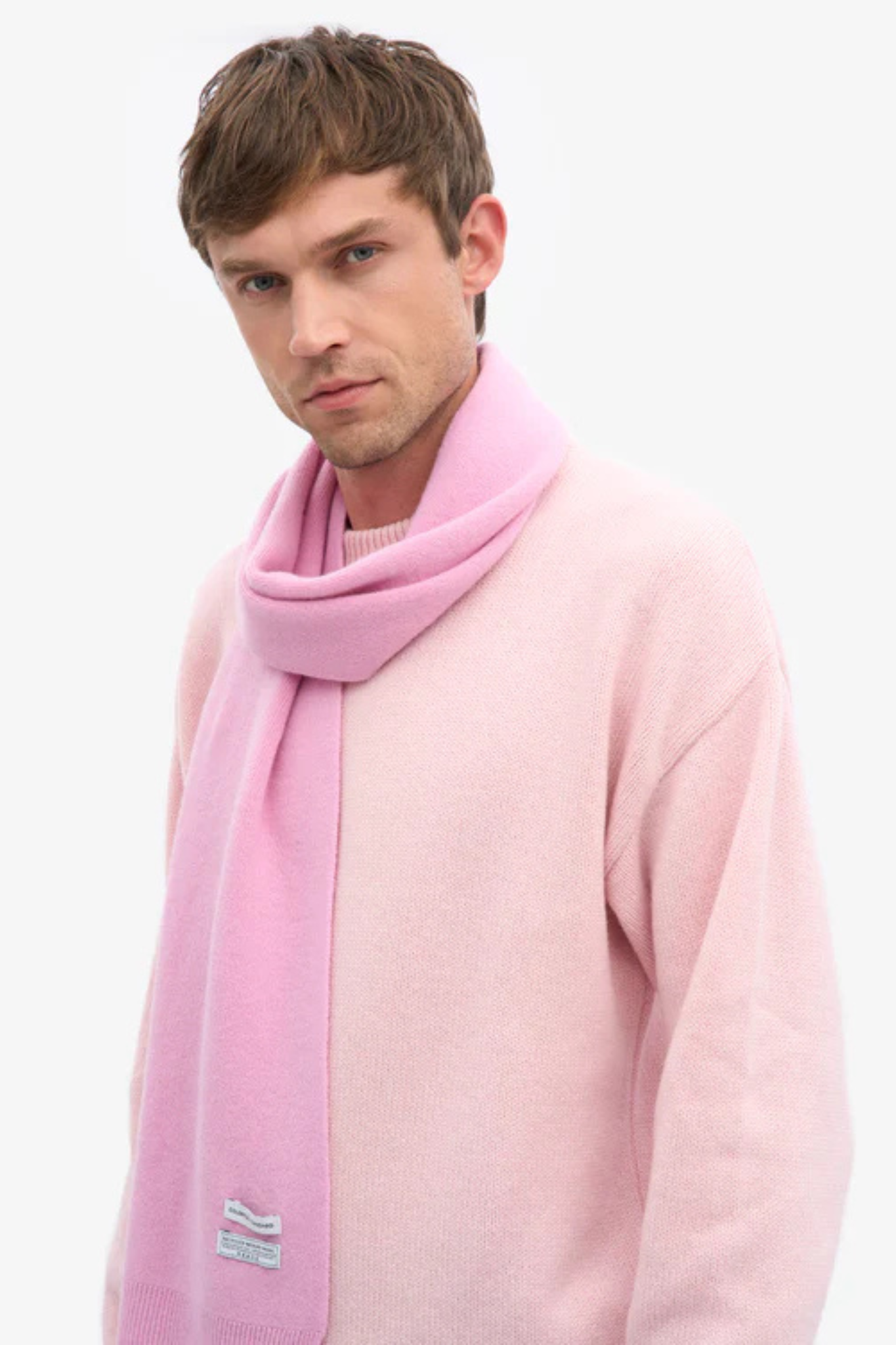 MERINO WOOL SCARF - CHERRY BLOSSOM