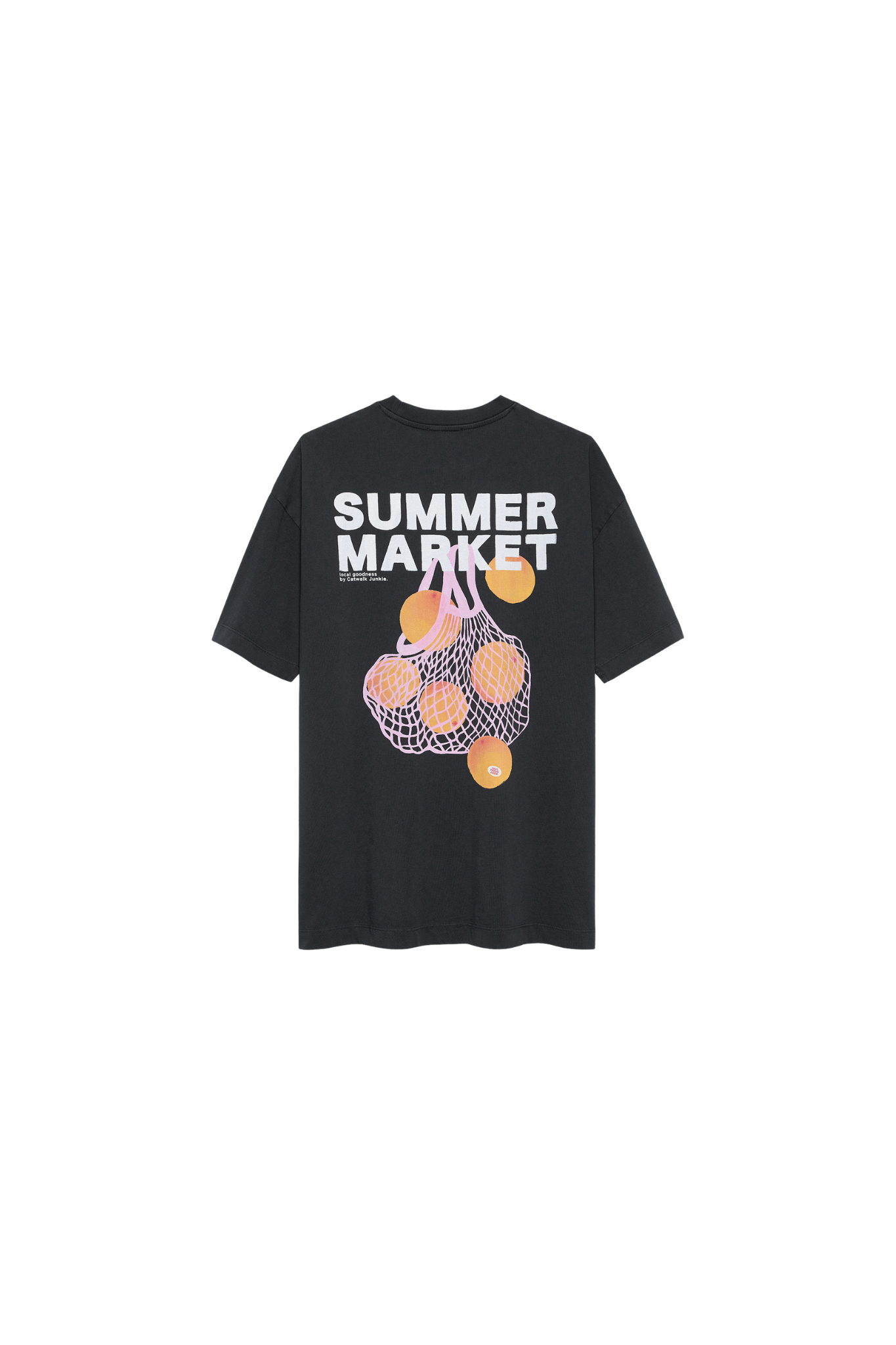 OVERSIZED GRAPHIC T-SHIRT - DARK GREY