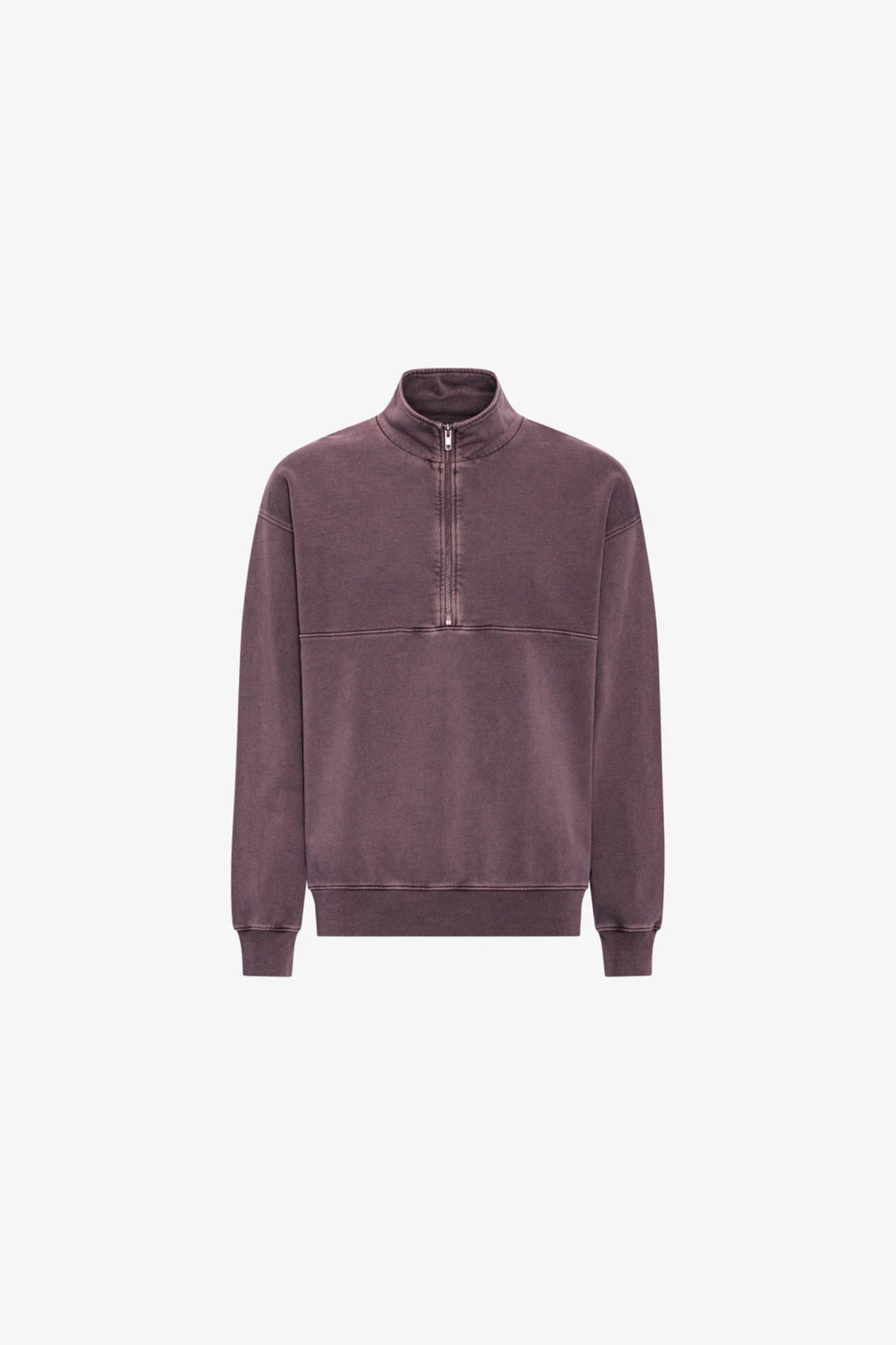 ORGANIC QUARTER ZIP - FADED GRAPE