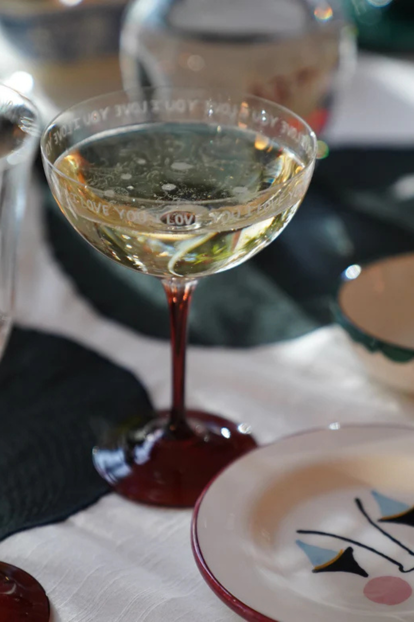 I LOVE YOU CHAMPAGNE GLASS
