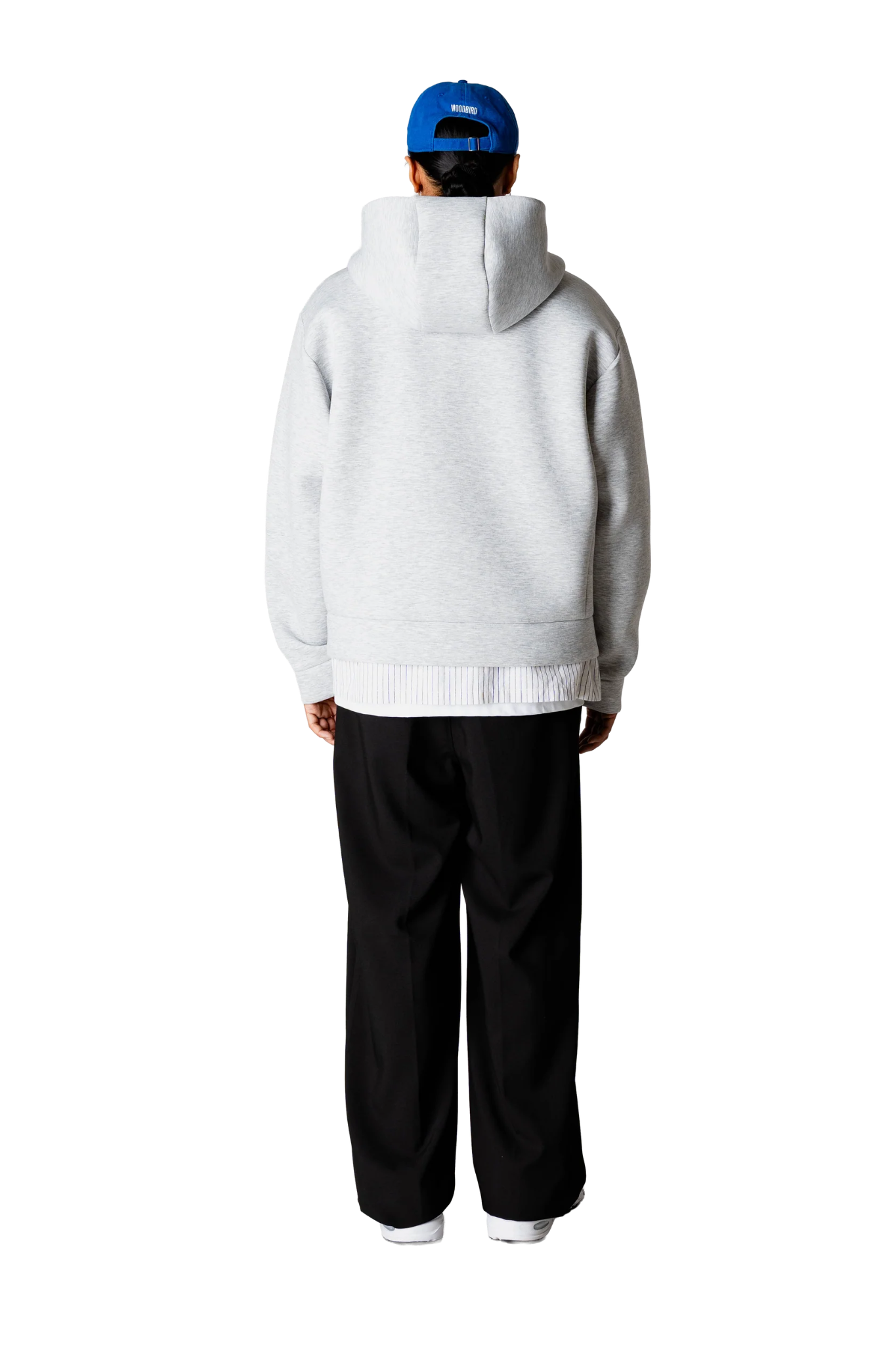 FUJI SCUBA ZIP HOODIE - LIGHT GREY MELANGE