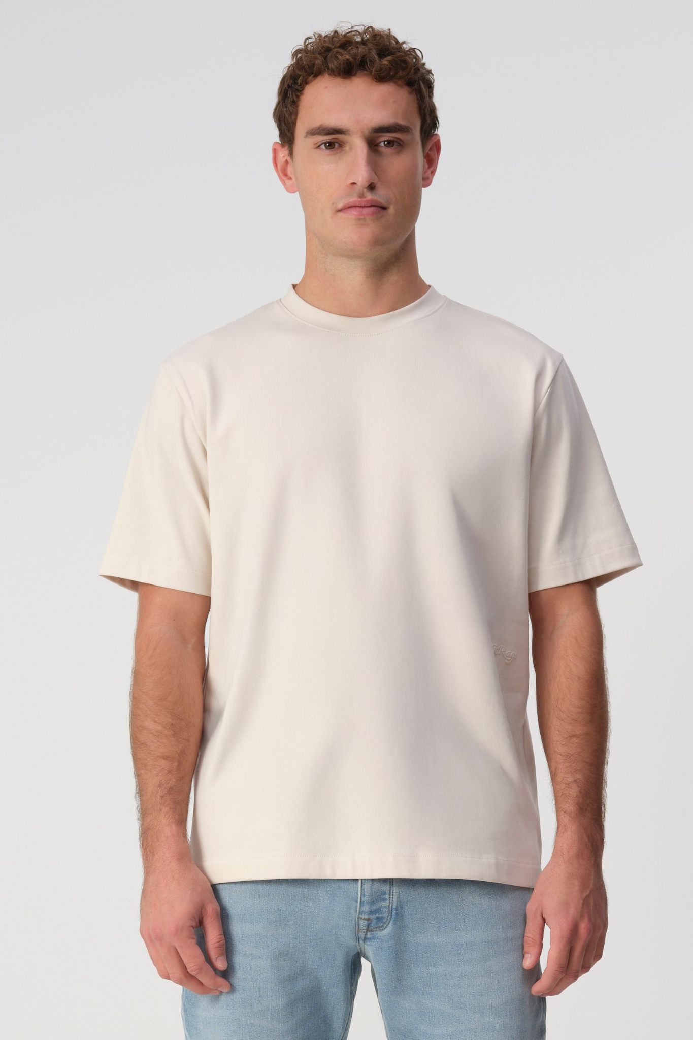 RUBEN T-SHIRT - CRYSTAL GREY BEIGE