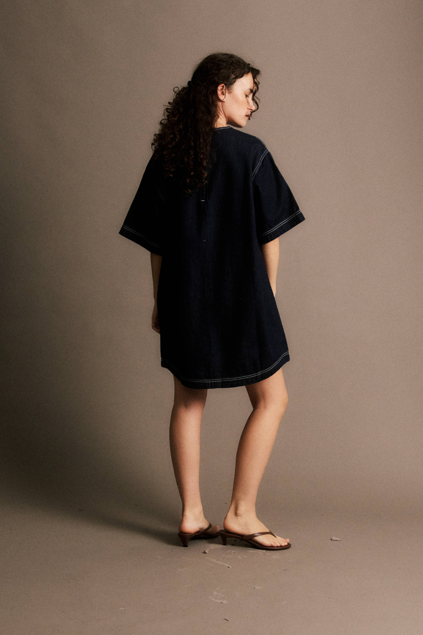 TIMEO DRESS - BLUE MARINE
