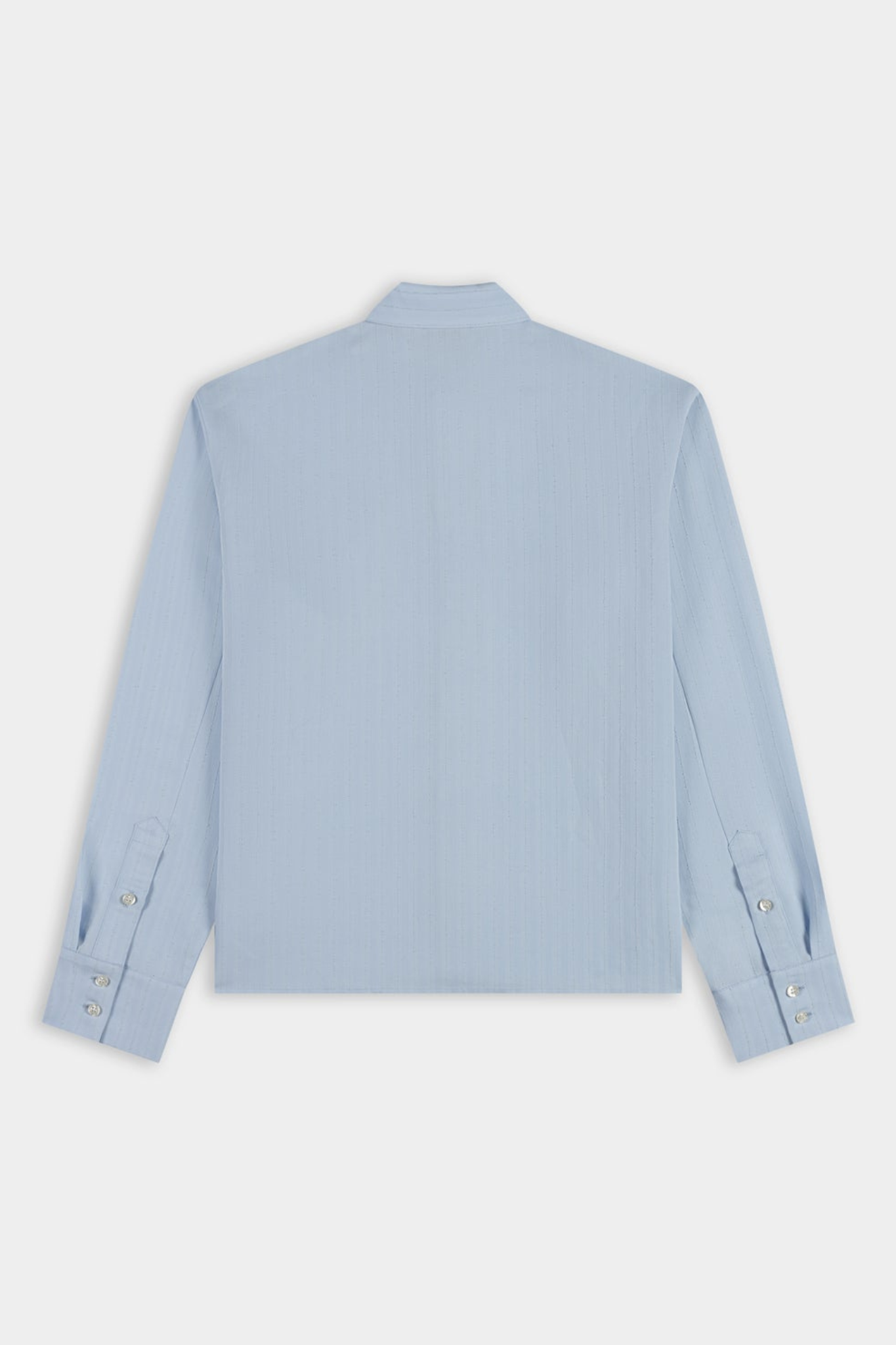 TEXTURED STRIPE LS SHIRT - LIGHT BLUE