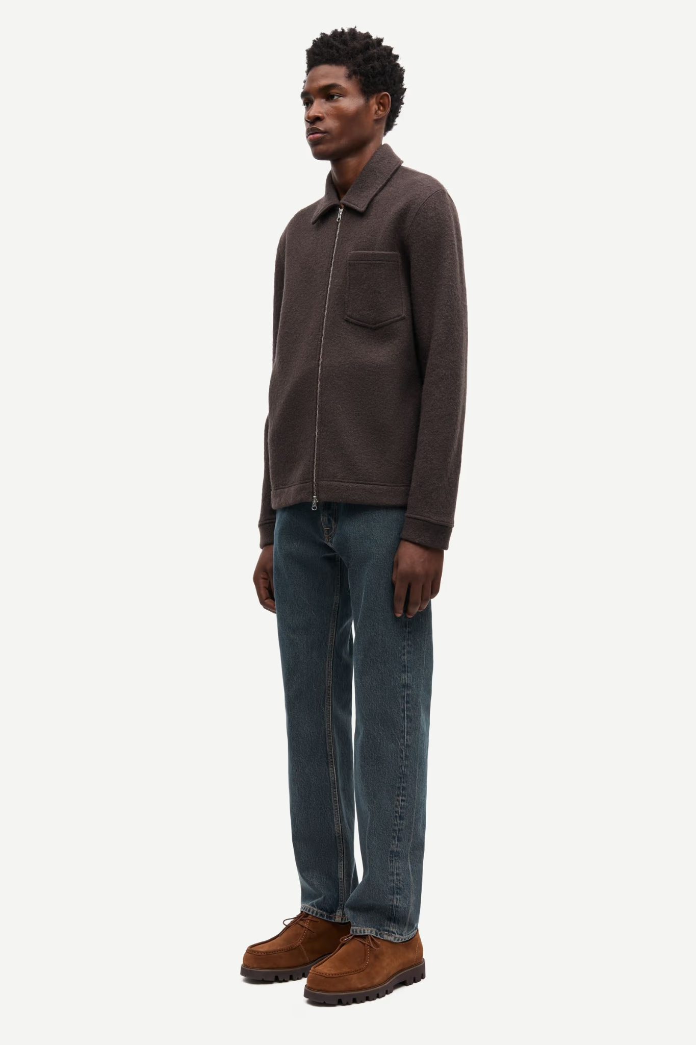 HANNES FULL ZIP - TURKISH COFFEE