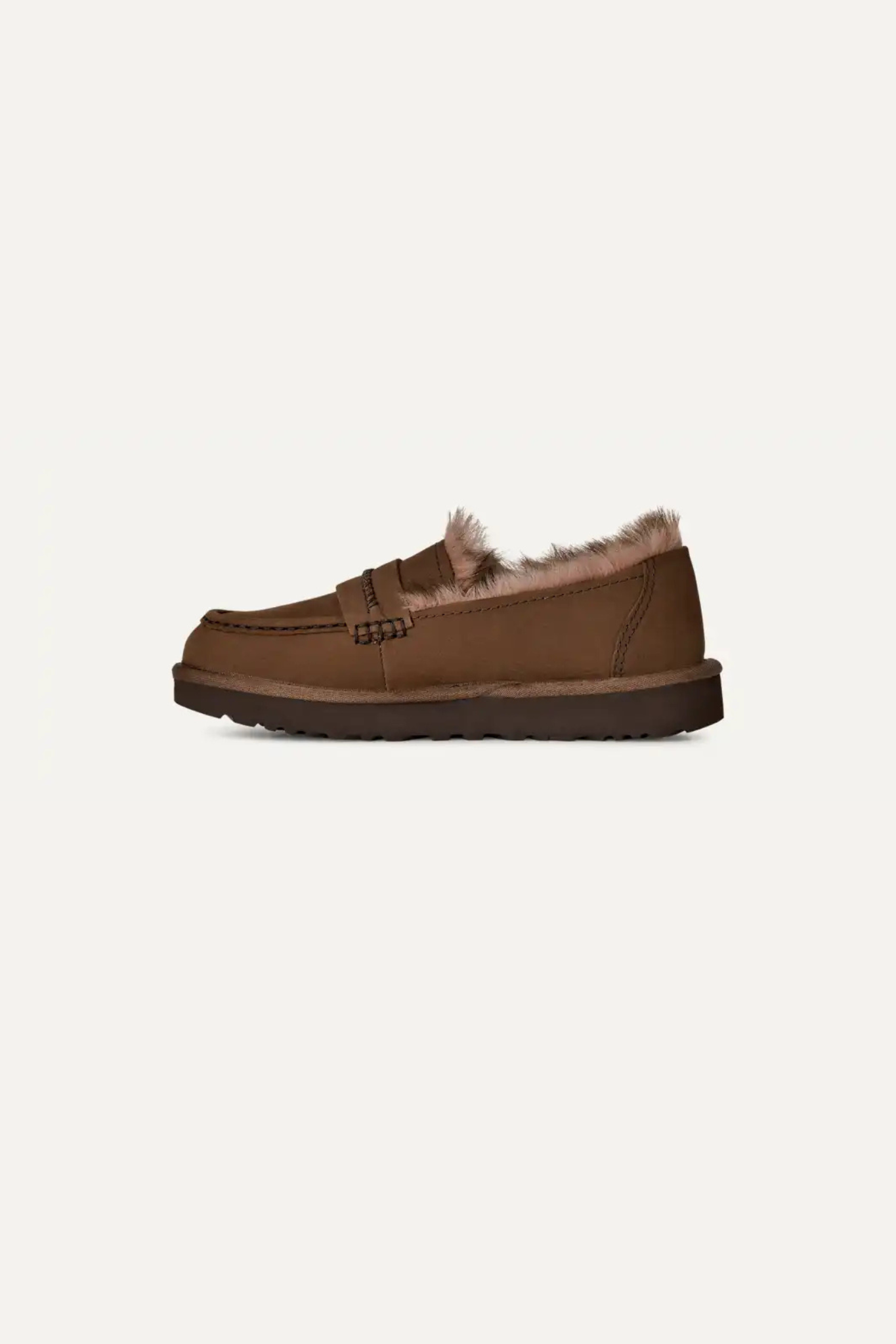 ELLIS NUBUCK LOAFER WOMEN SHOES - DARK CHESTNUT