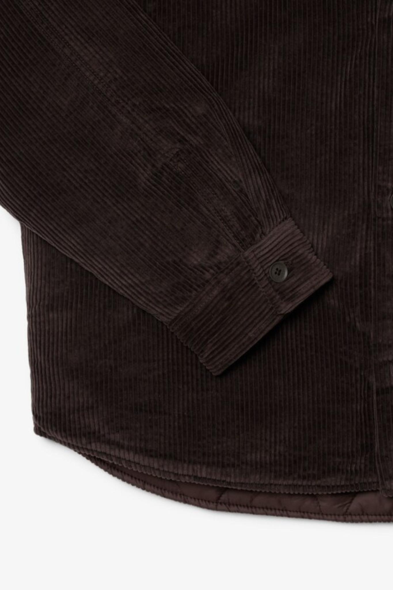 OVERSIZED CORDUROY SHIRT - BROWN