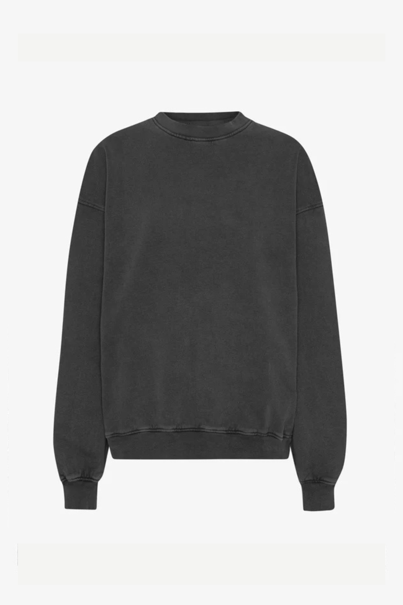ORGANIC OVERSIZED CREW - FADED BLACK