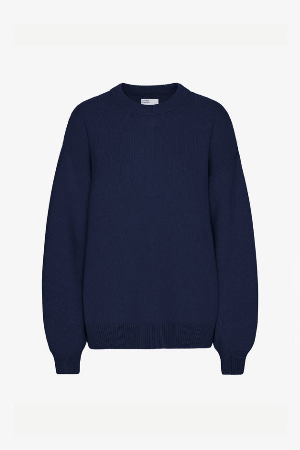 OVERSIZED MERINO WOOL CREW - MARINE BLUE