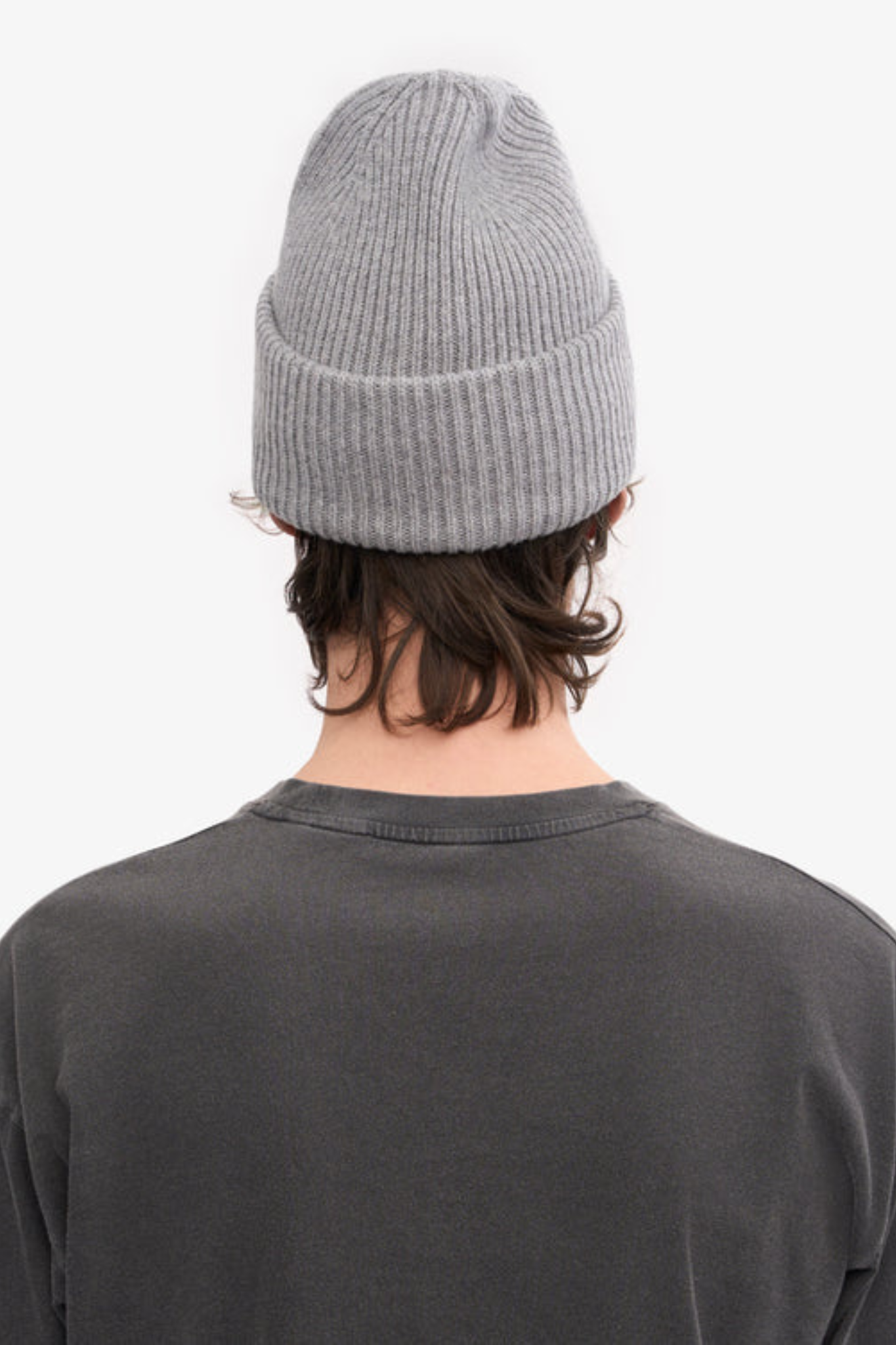 MERINO WOOL BEANIE - HEATHER GREY
