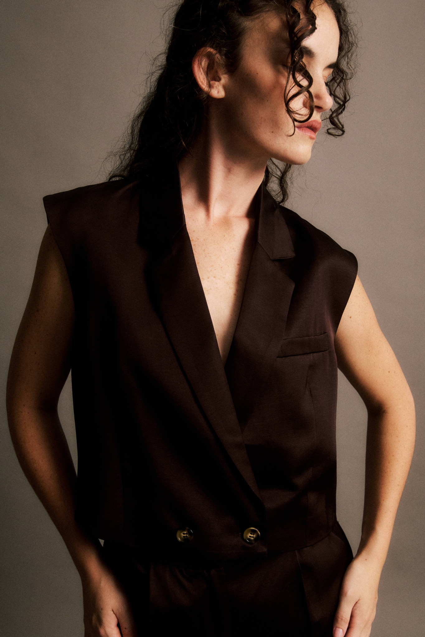 DIEGO GILET - CHOCOLAT