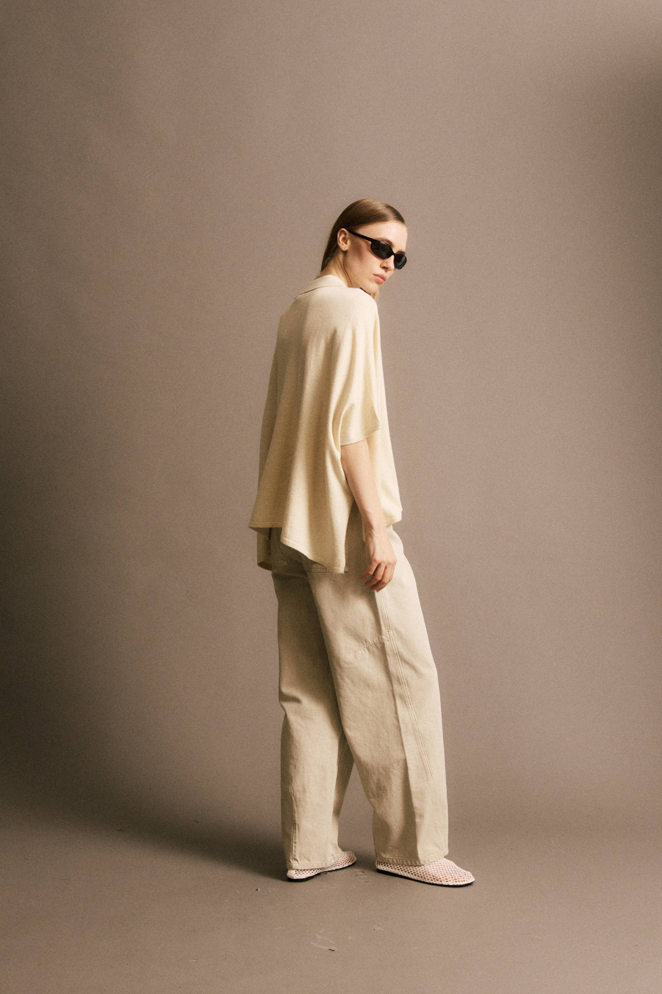 KARL POLOSHIRT - BEIGE