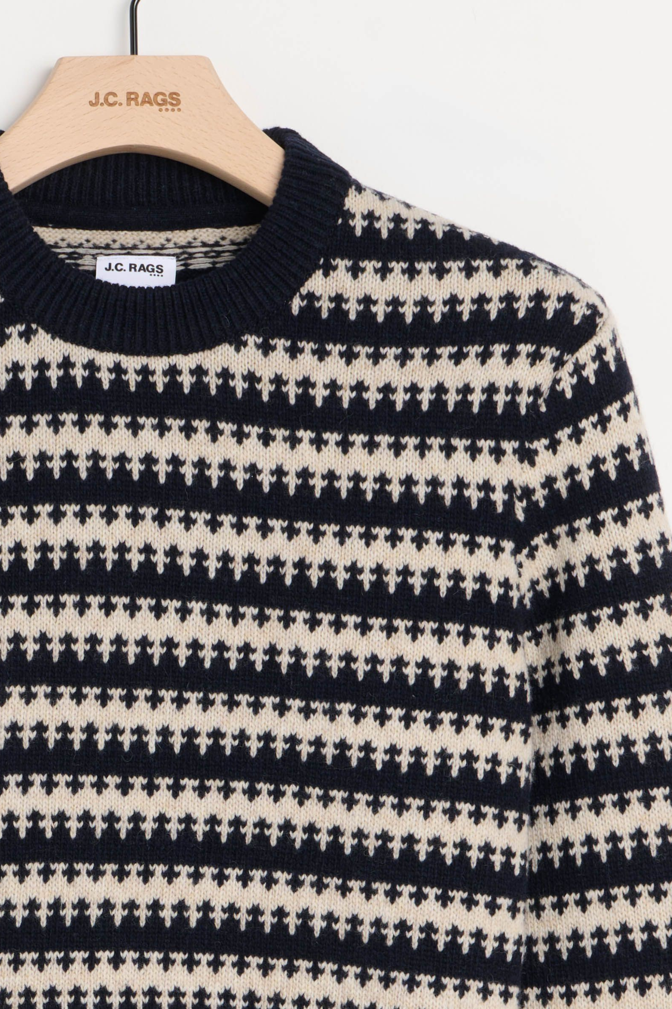 BRAM CREWNECK SWEATER - CRYSTAL BEIGE GRAY