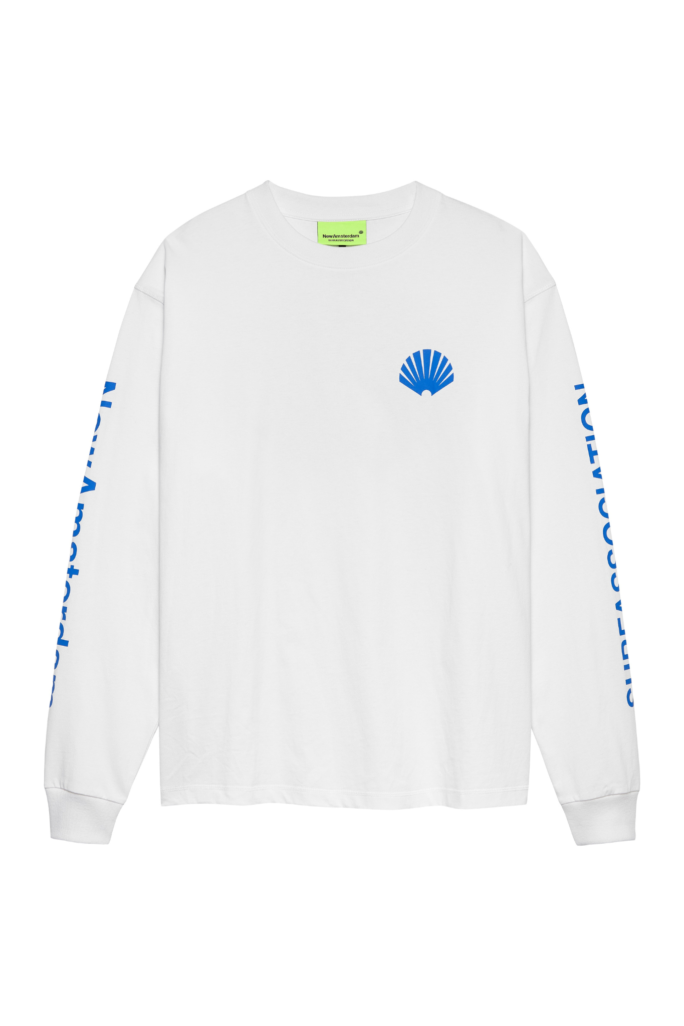 LOGO LONGSLEEVE T-SHIRT - WHITE/COBALT