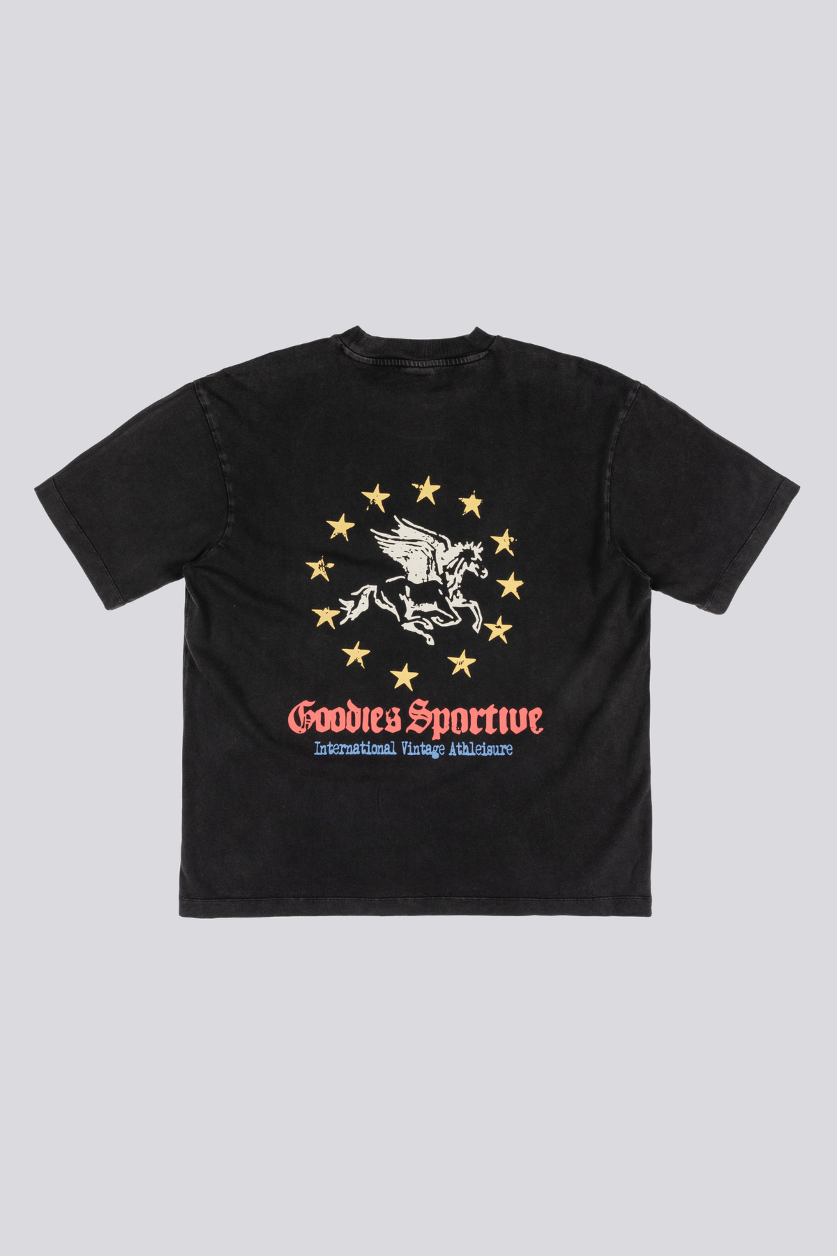 PEGASUS UNION T-SHIRT - WASHED BLACK