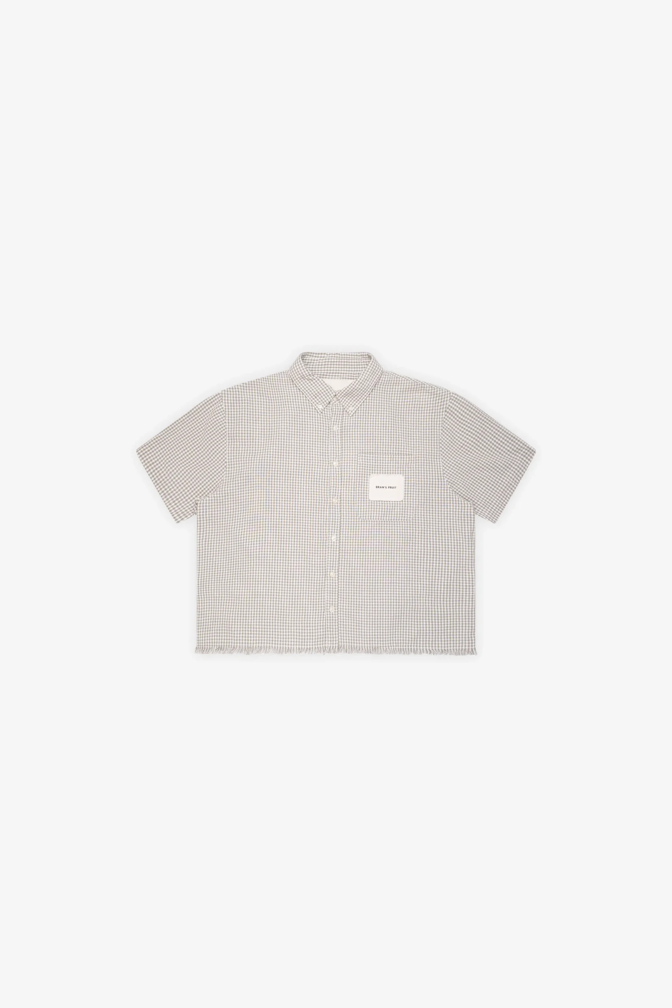 DISTRESSED FARMER'S SHIRT - OLIVE GREEN