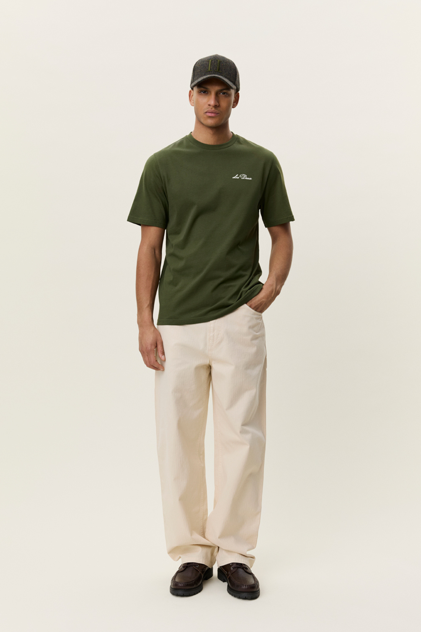 SIGNATURE PRINT T-SHIRT - RIFLE GREEN