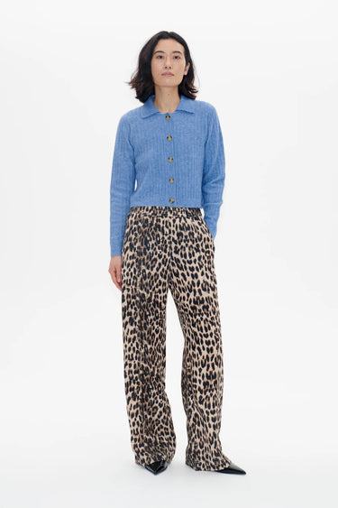 NALANA PANTS - BROWN BAUM LEOPARD