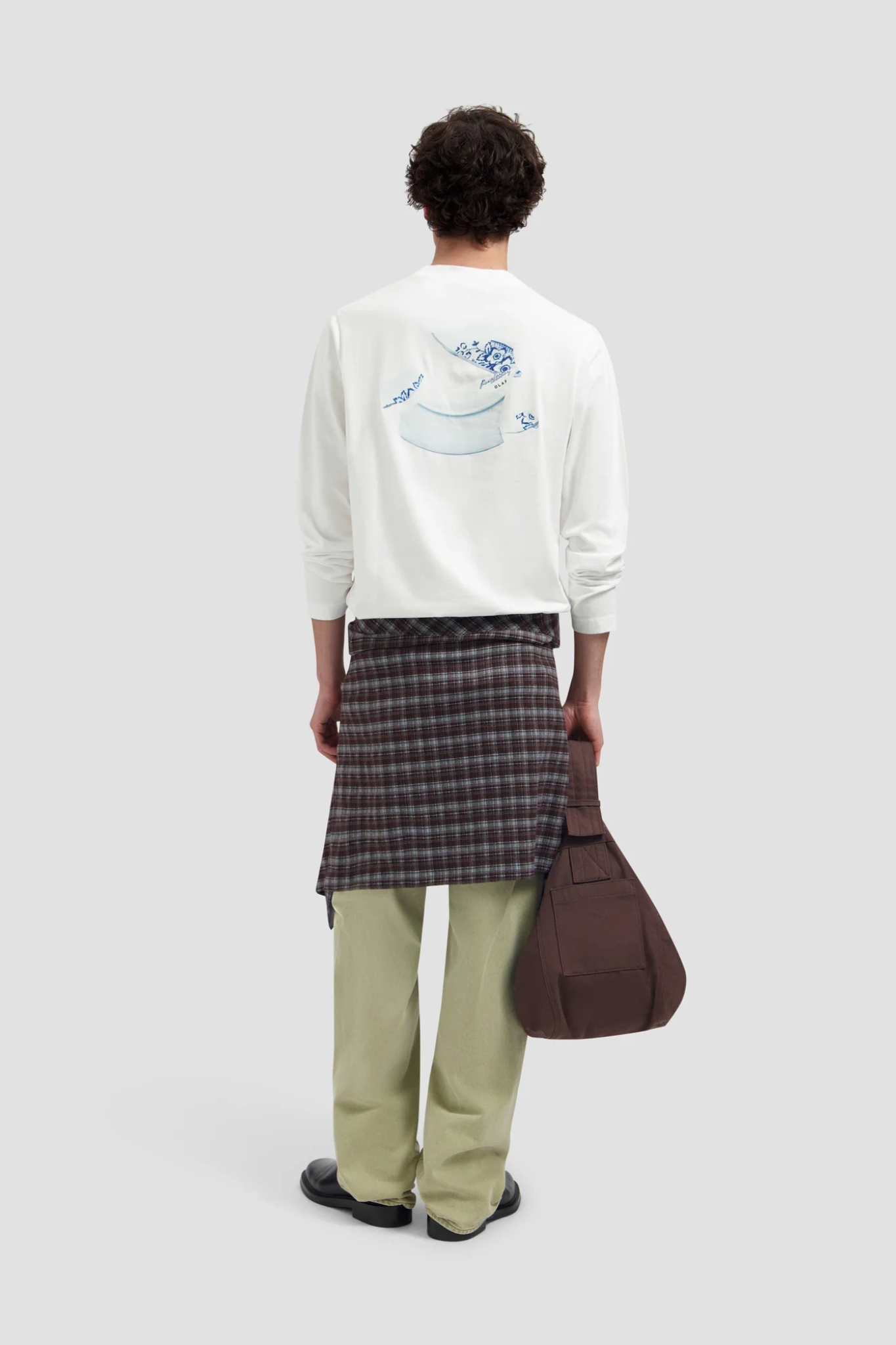 BROKEN PLATE LS T-SHIRT - OPTICAL WHITE