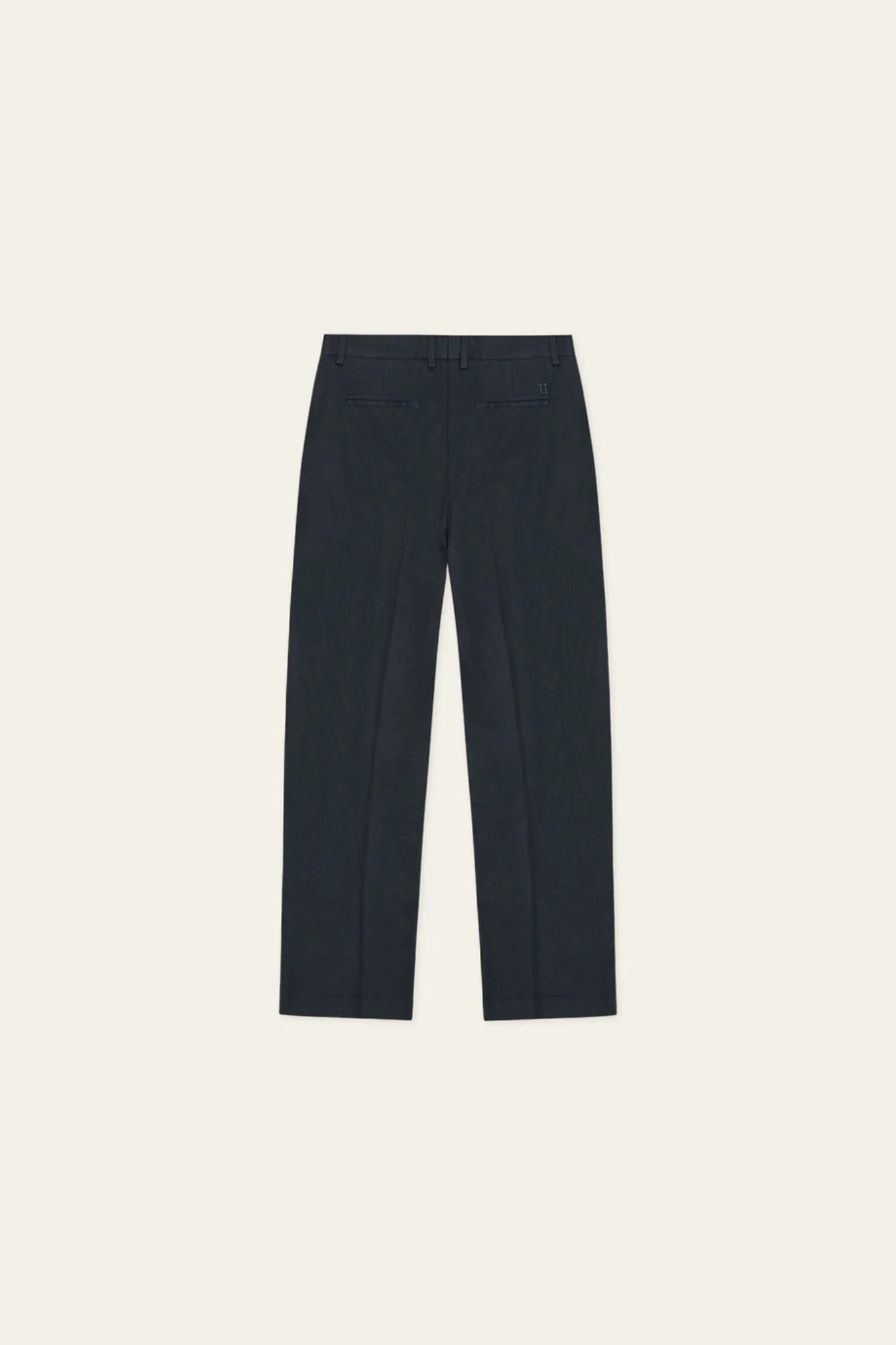 PLEATED TWILL SUIT PANTS - DARK BLUE NIGHT