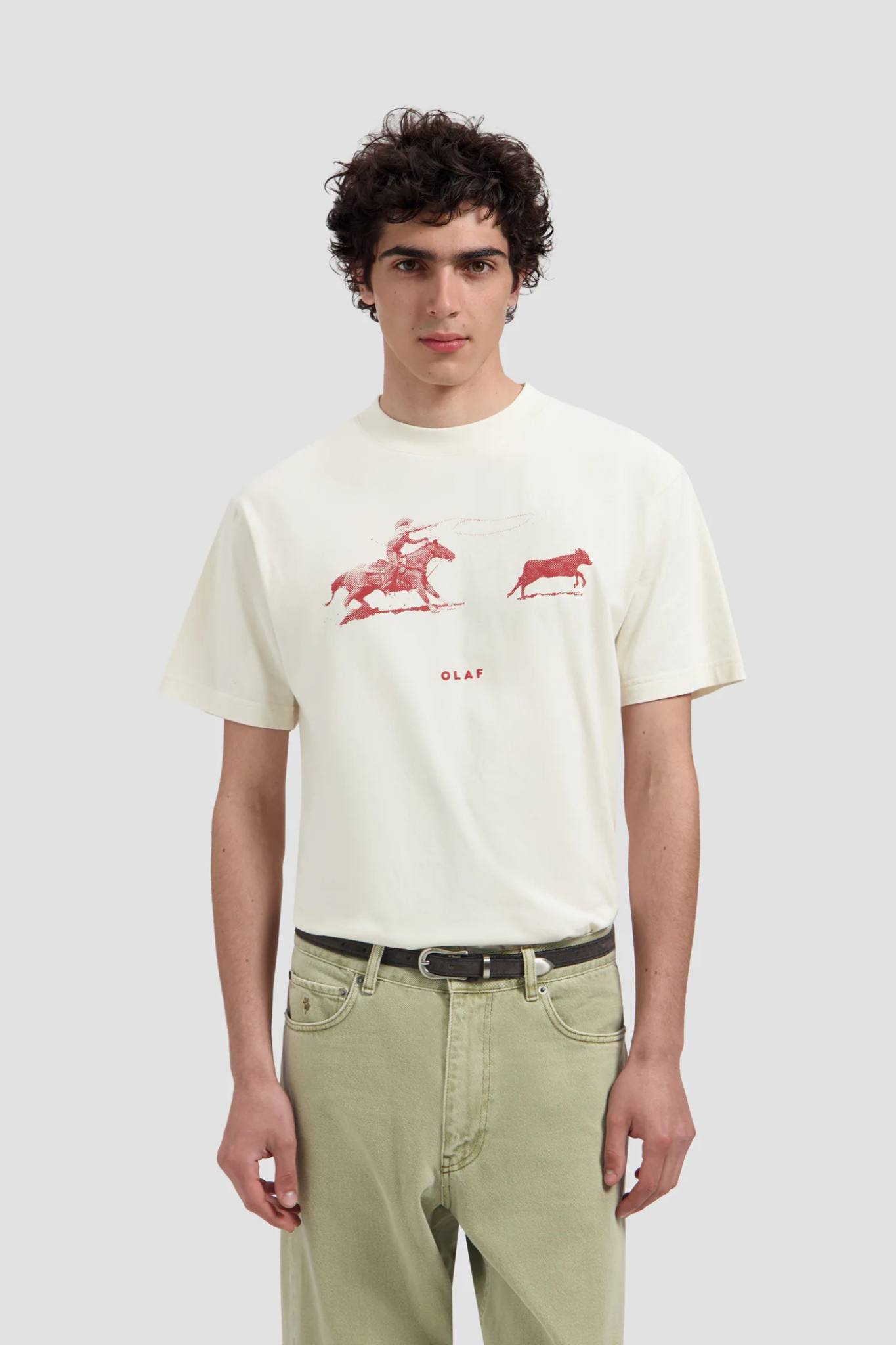 COWBOY BULL T-SHIRT - OFF WHITE