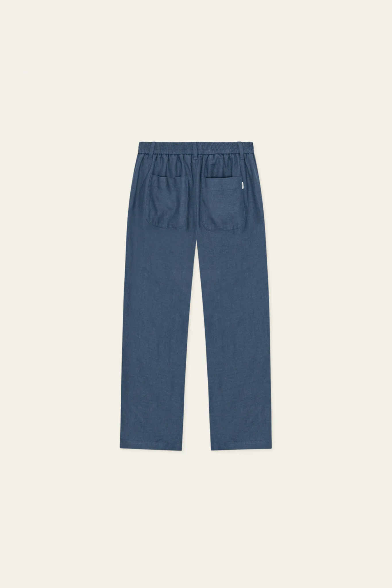 LINEN COMFORT SUIT PANTS - DARK DENIM BLUE