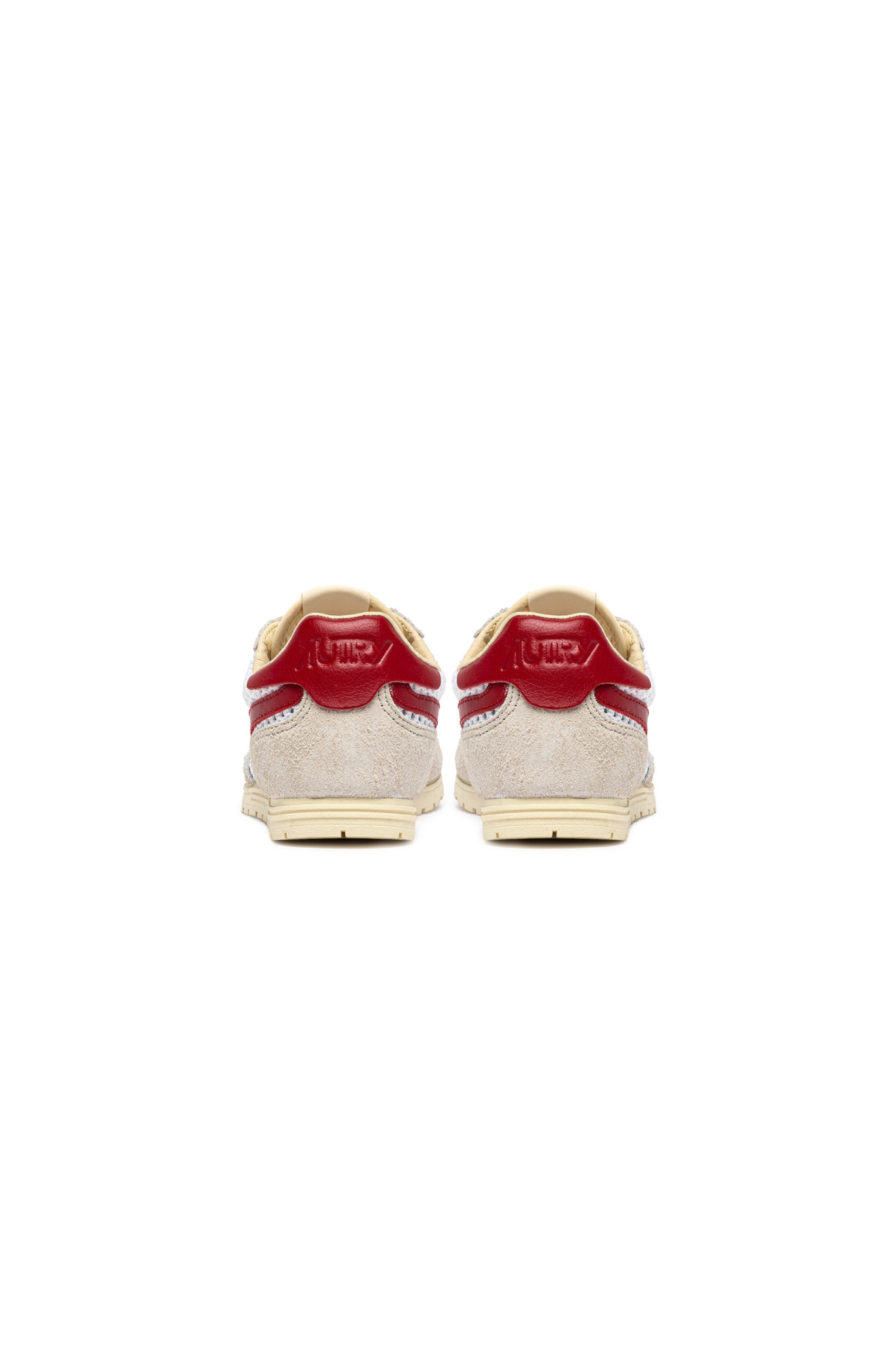 WSLW-KD05 - WINDSPIN LOW WOMEN SNEAKERS - KNIT/SUELEA WHT/RED