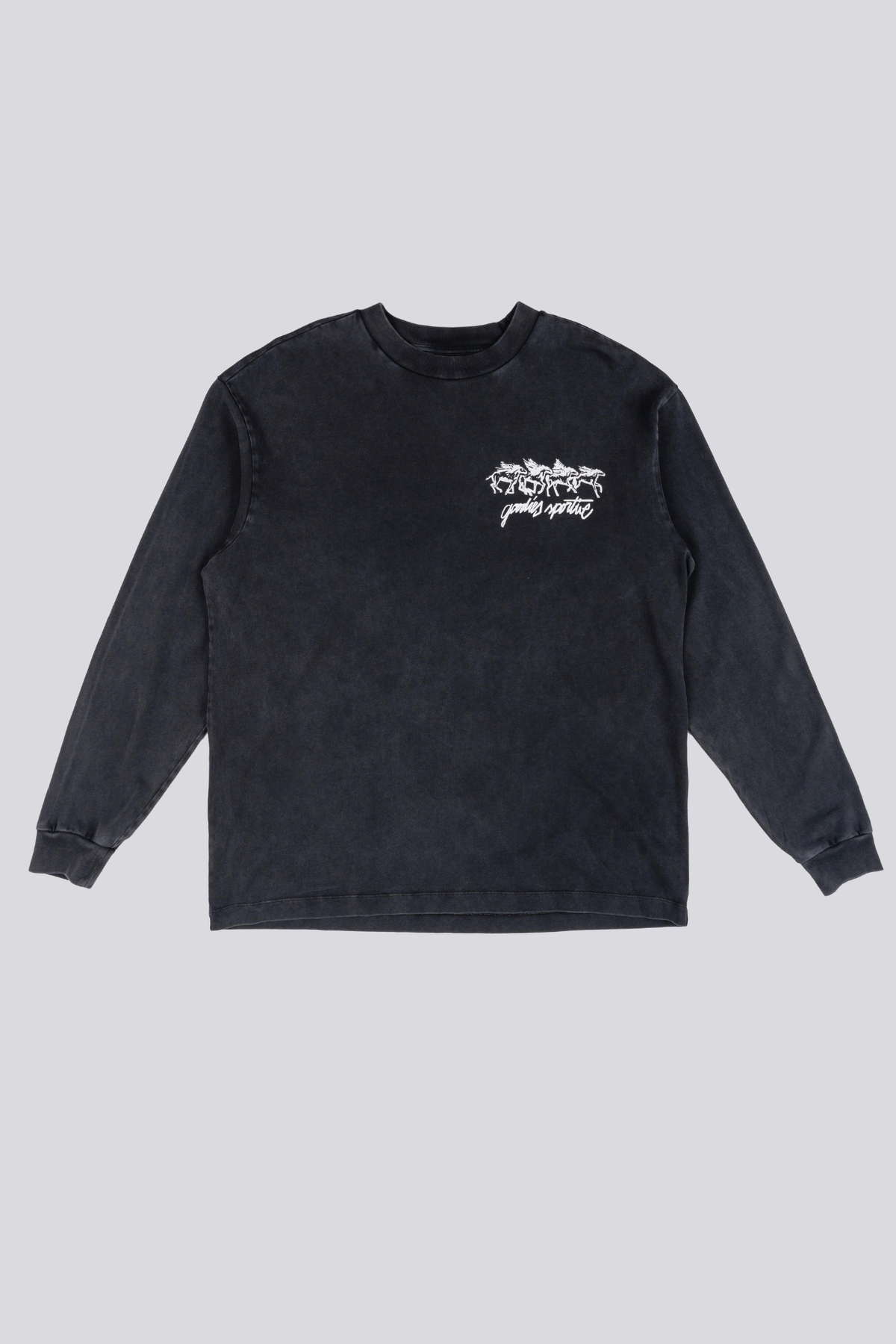 LES CHEVAUX SAUVAGES LONG SLEEVE - GREY FADEOUT