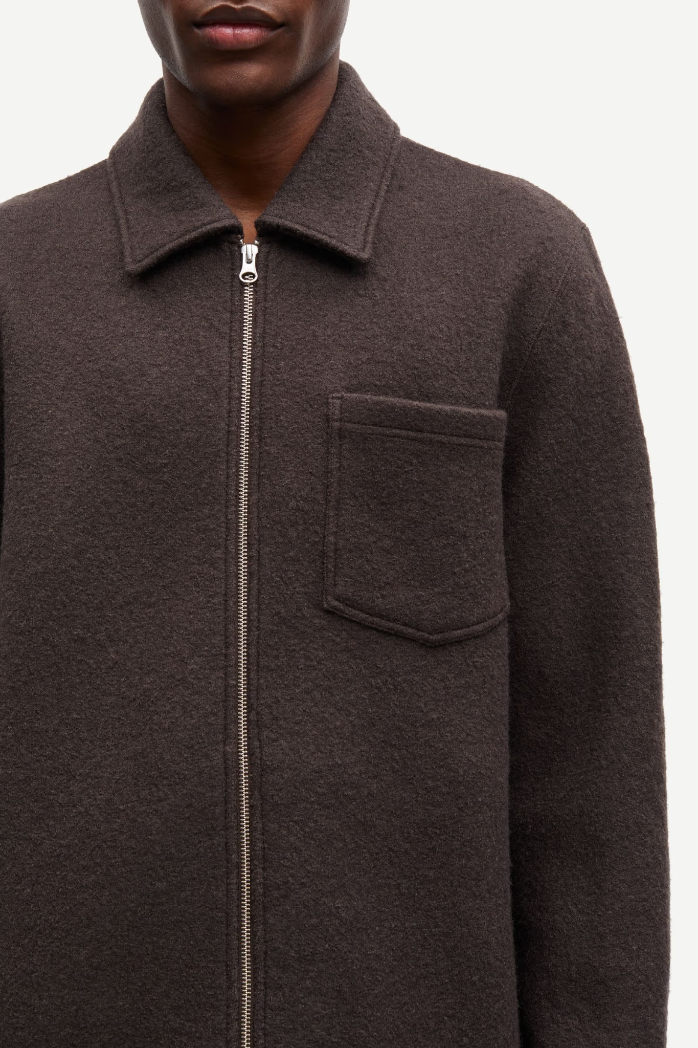 HANNES FULL ZIP - TURKISH COFFEE