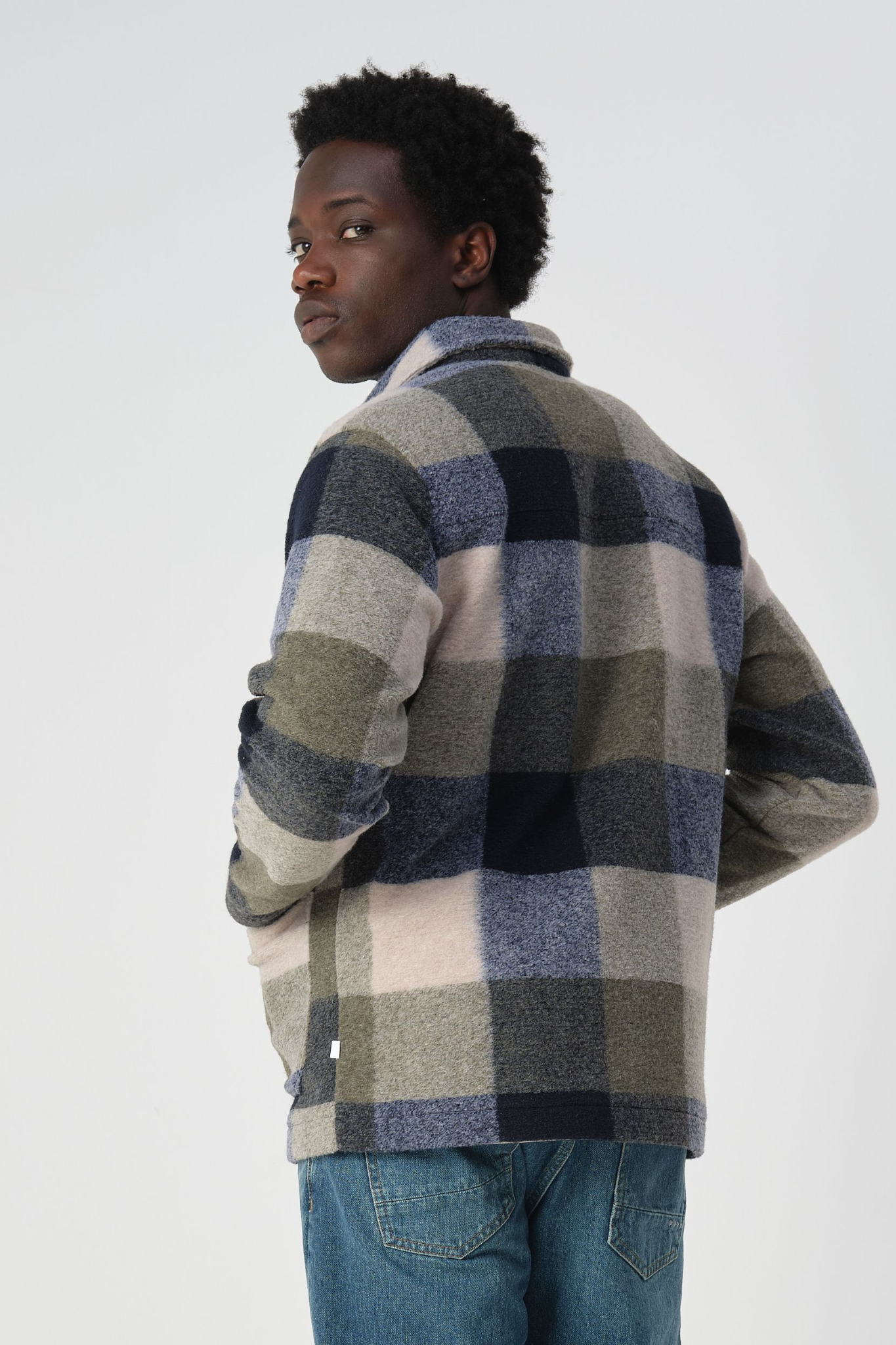 BENJI CHECK OVERSHIRT - SKY CAPTAIN BLUE