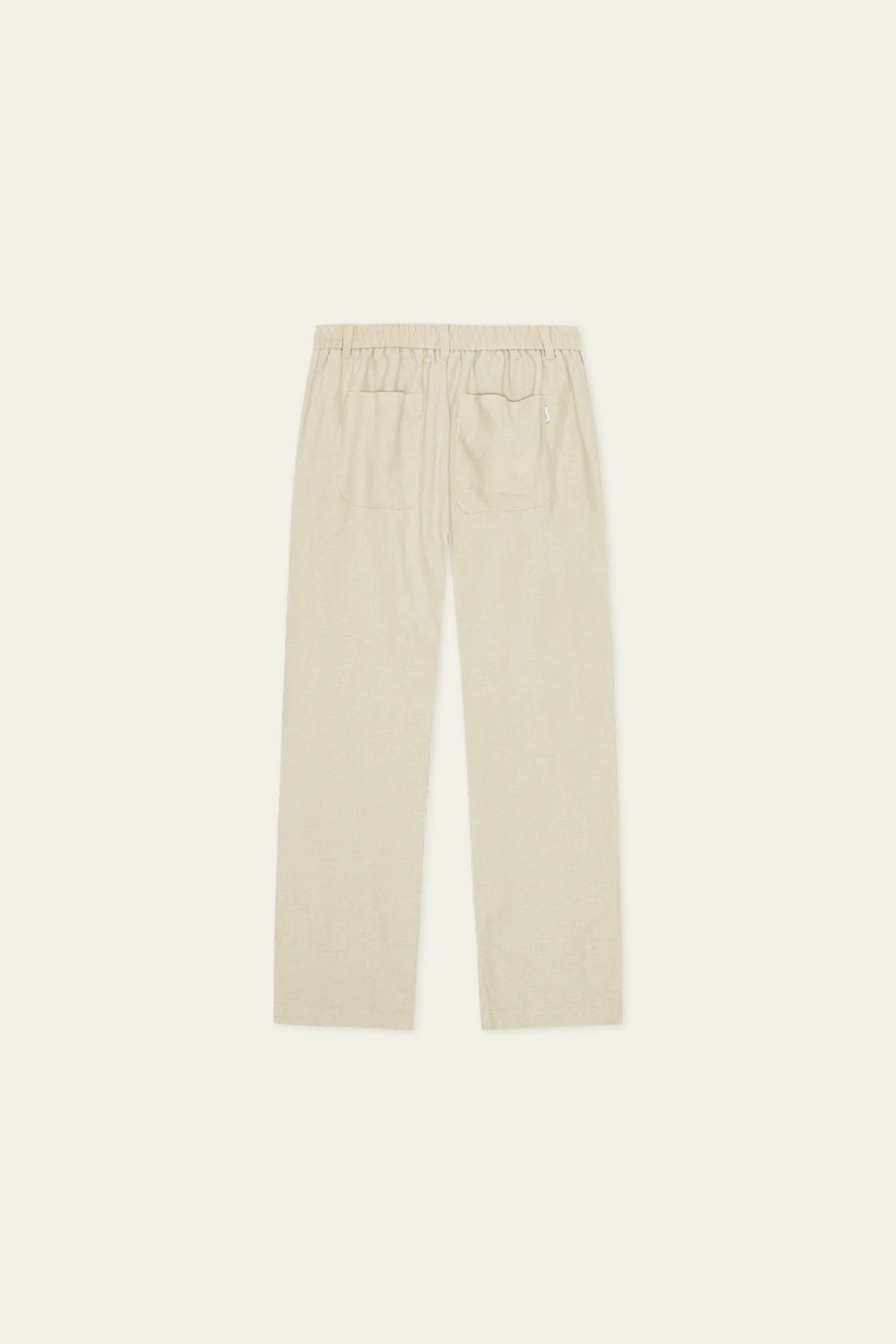 LINEN COMFORT SUIT PANTS - LIGHT SAND